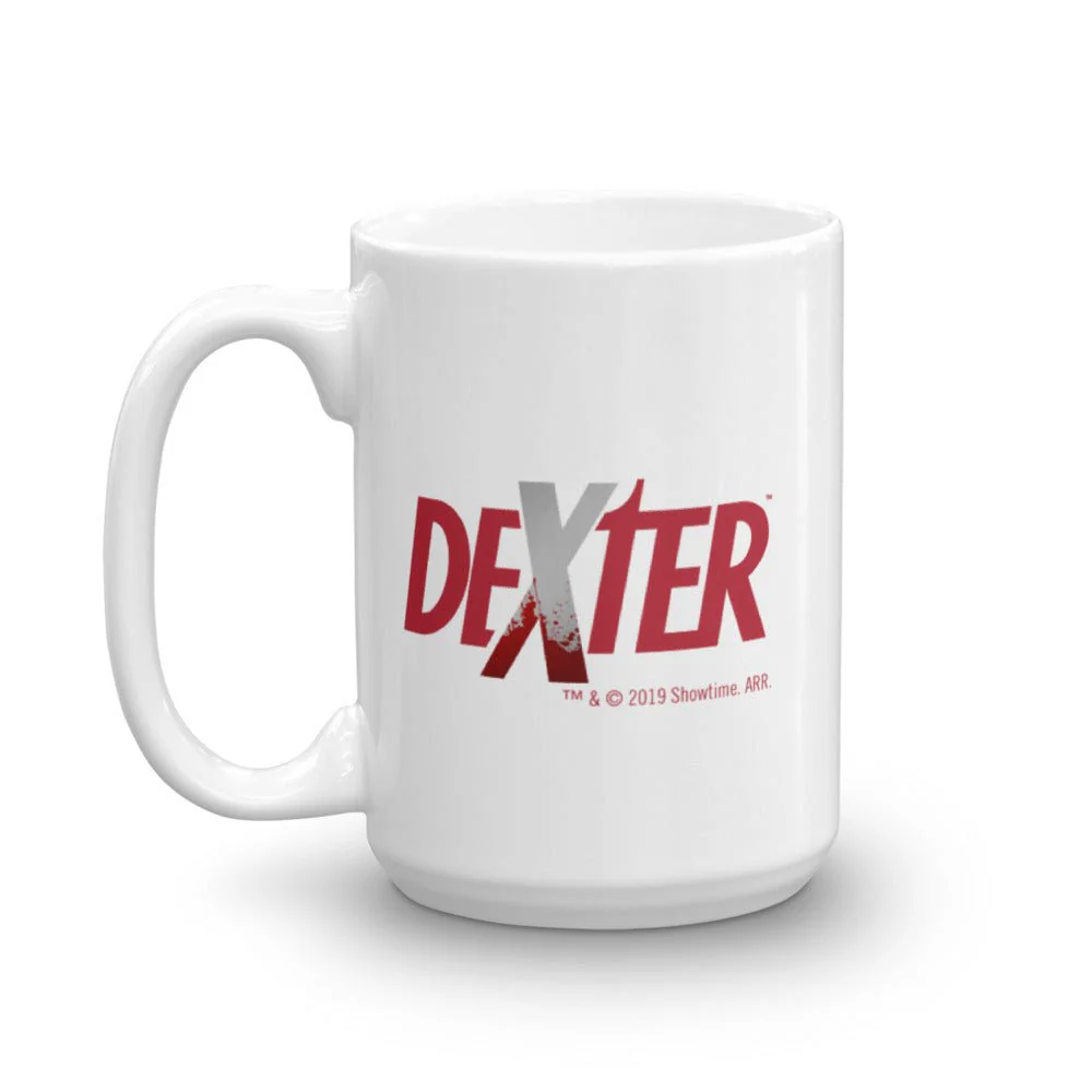 Dexter Splatter Logo White Mug - Image 5