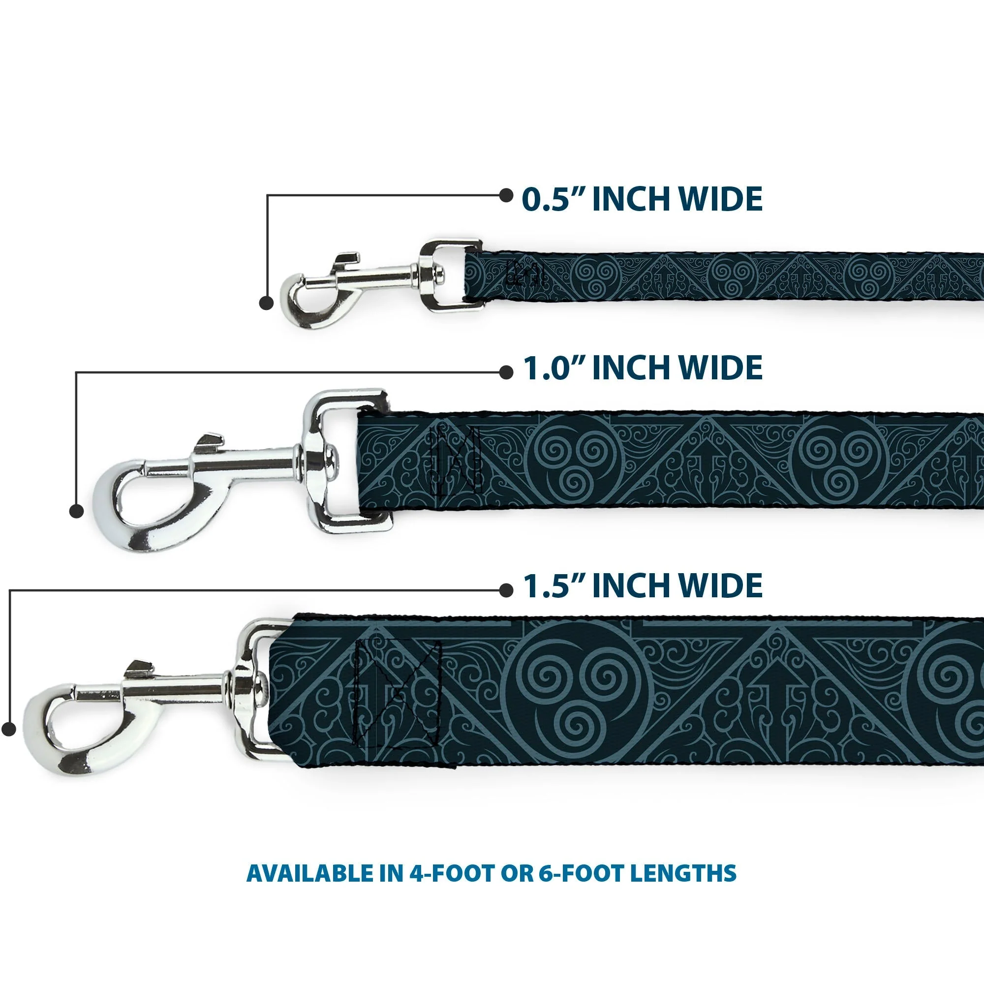 Avatar: The Last Airbender Air Element Symbol Blue Dog Leash - Image 3