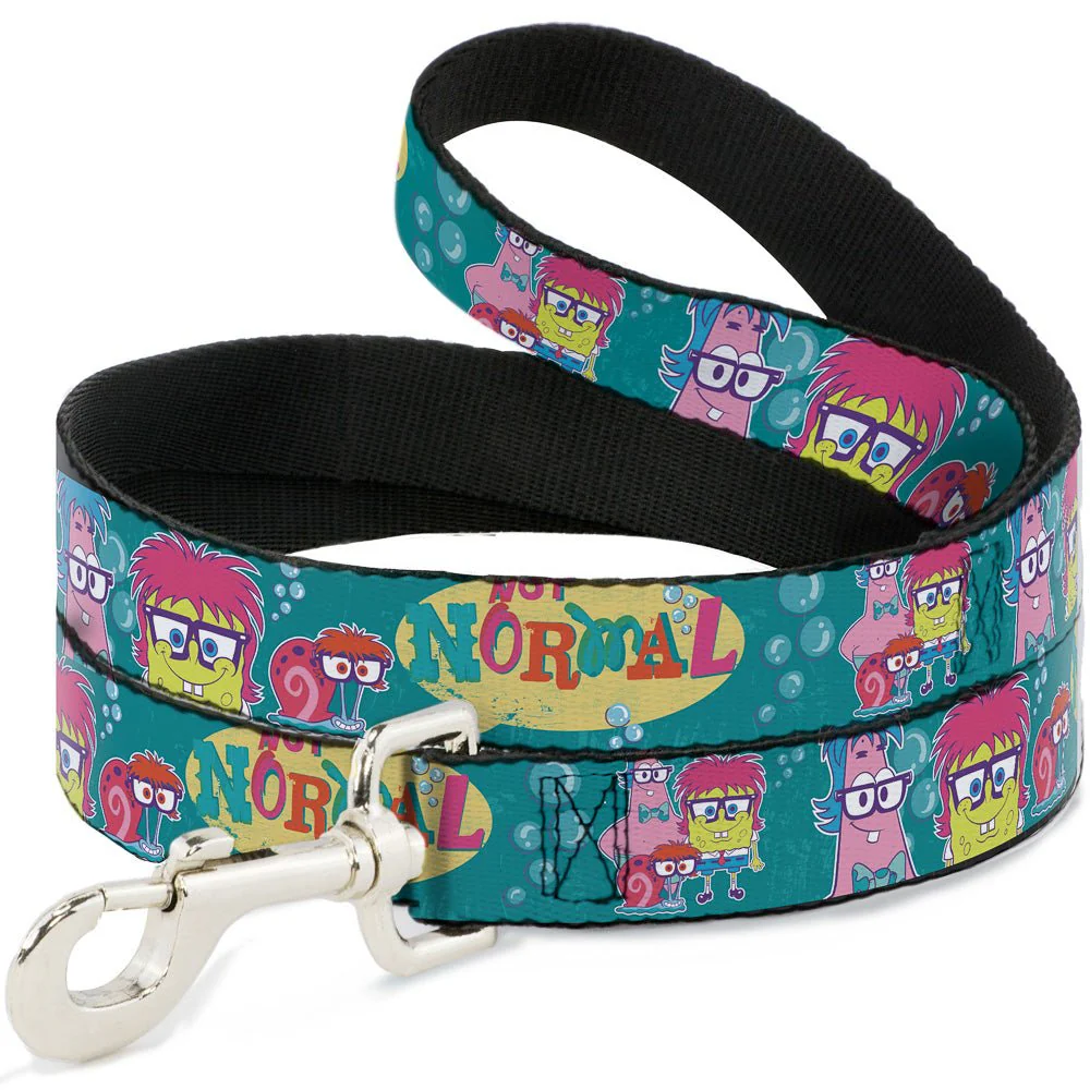 SpongeBob SquarePants Dog Leash Patrick, SpongeBob & Gary Not Normal Aqua