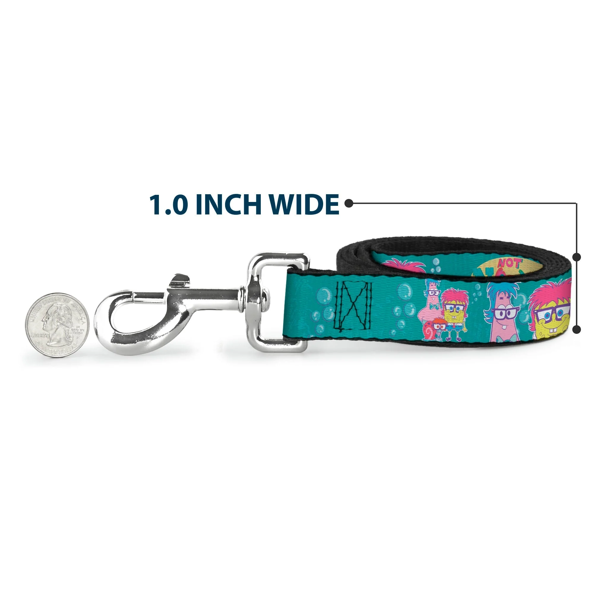 SpongeBob SquarePants Dog Leash Patrick, SpongeBob & Gary Not Normal Aqua - Image 5