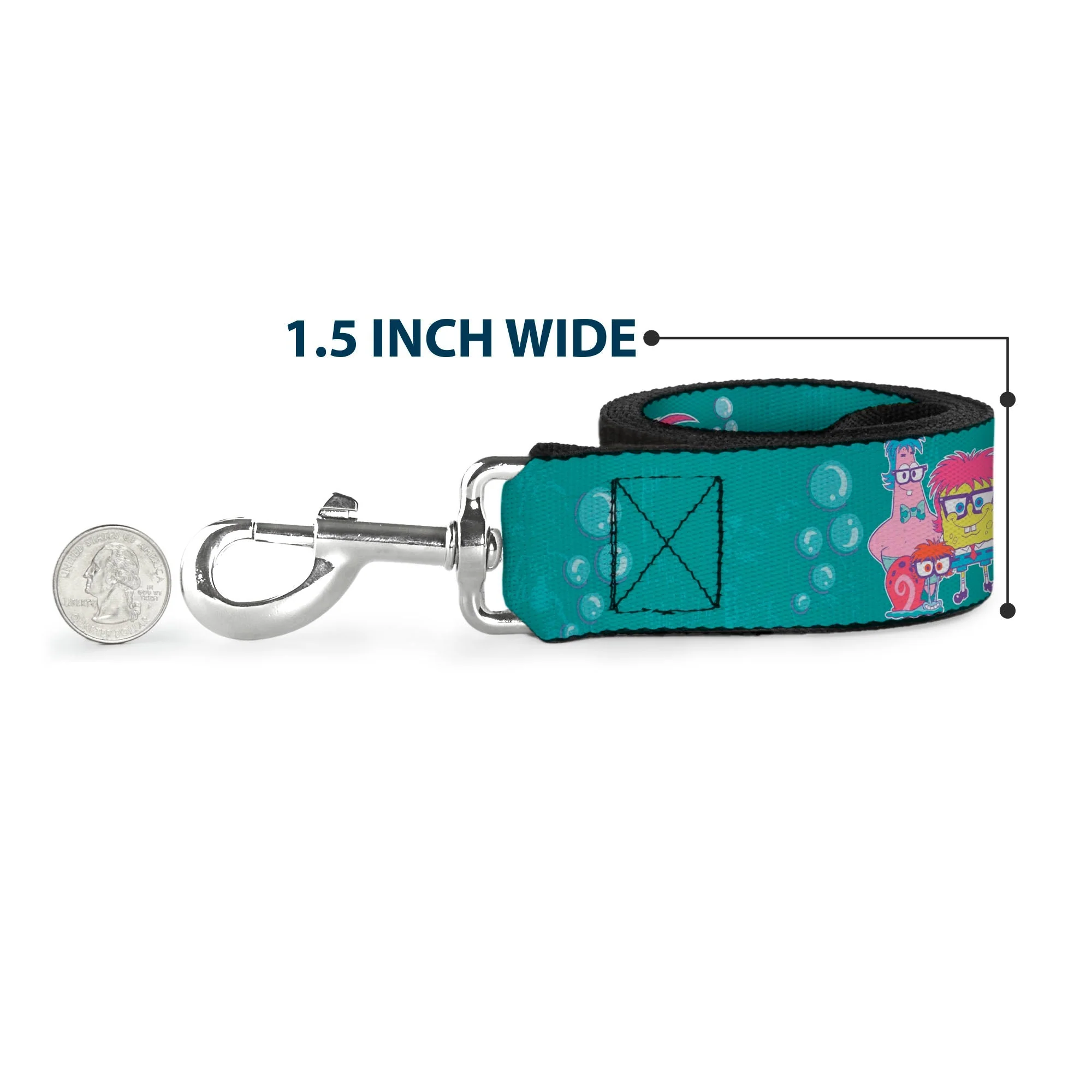 SpongeBob SquarePants Dog Leash Patrick, SpongeBob & Gary Not Normal Aqua - Image 6
