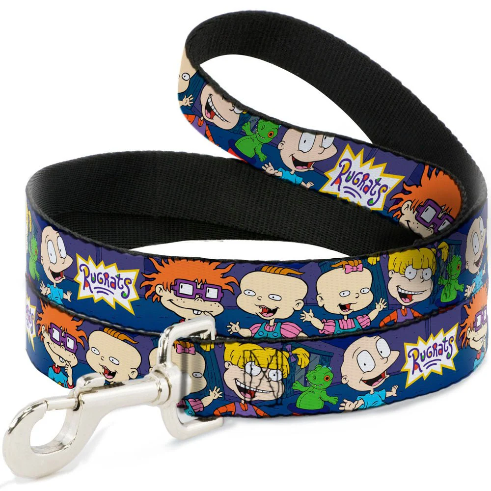Rugrats Group Pose with Reptar Durable Clip Dog Leash