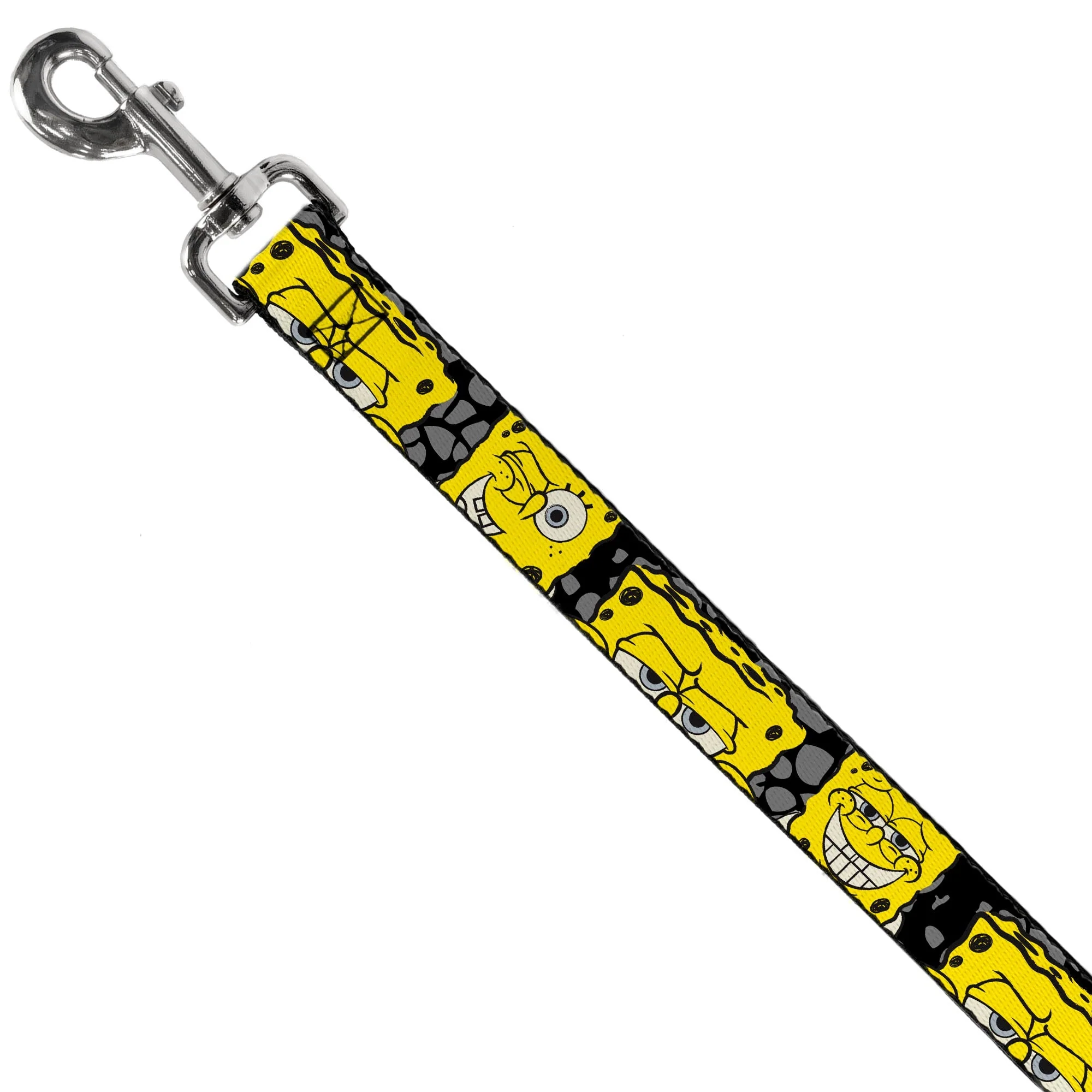 SpongeBob SquarePants Dog Leash 4-CLOSE-UP Expressions Crackle Black/Gray/Yellow - Image 2