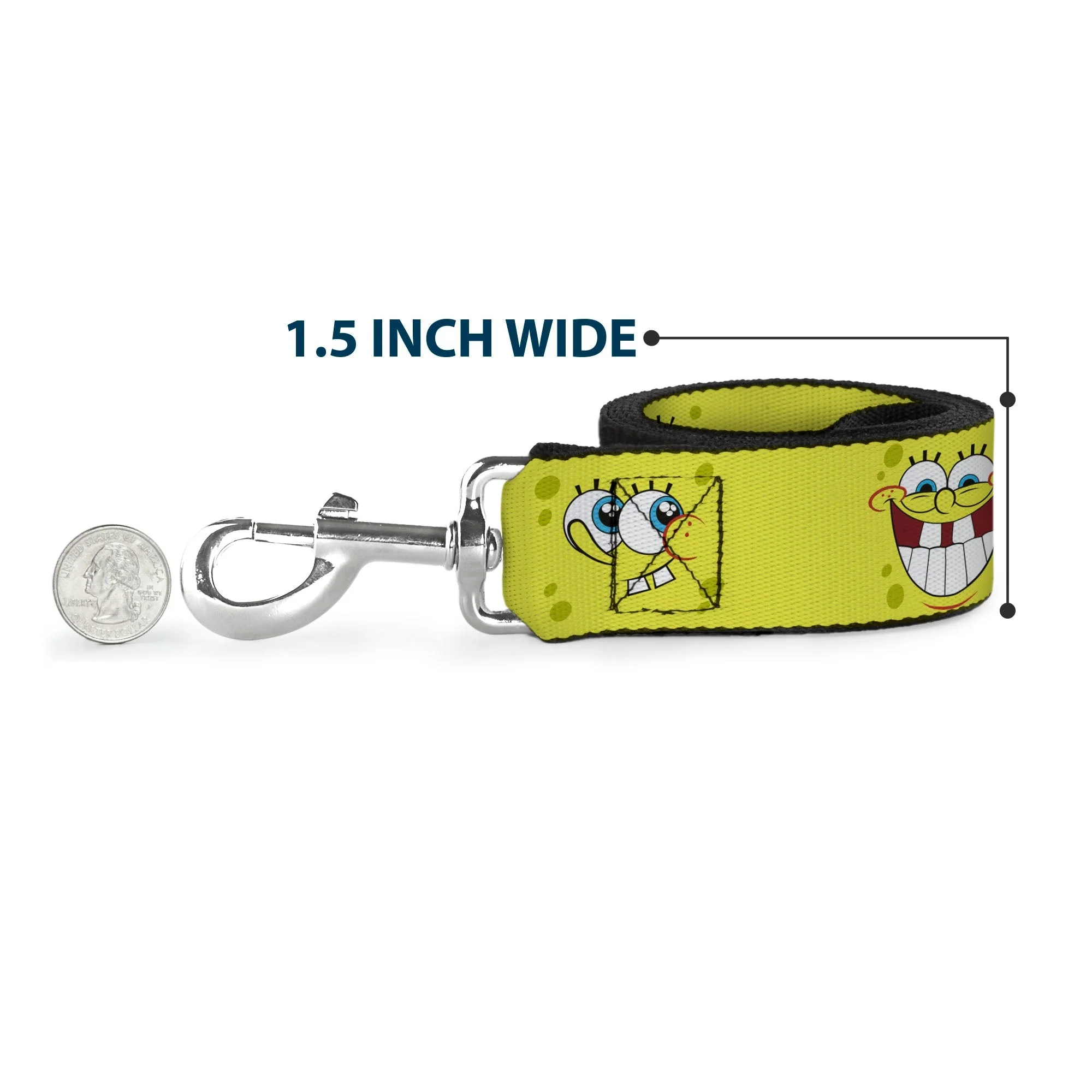 SpongeBob SquarePants Dog Leash Expressions Yellow Durable - Image 6