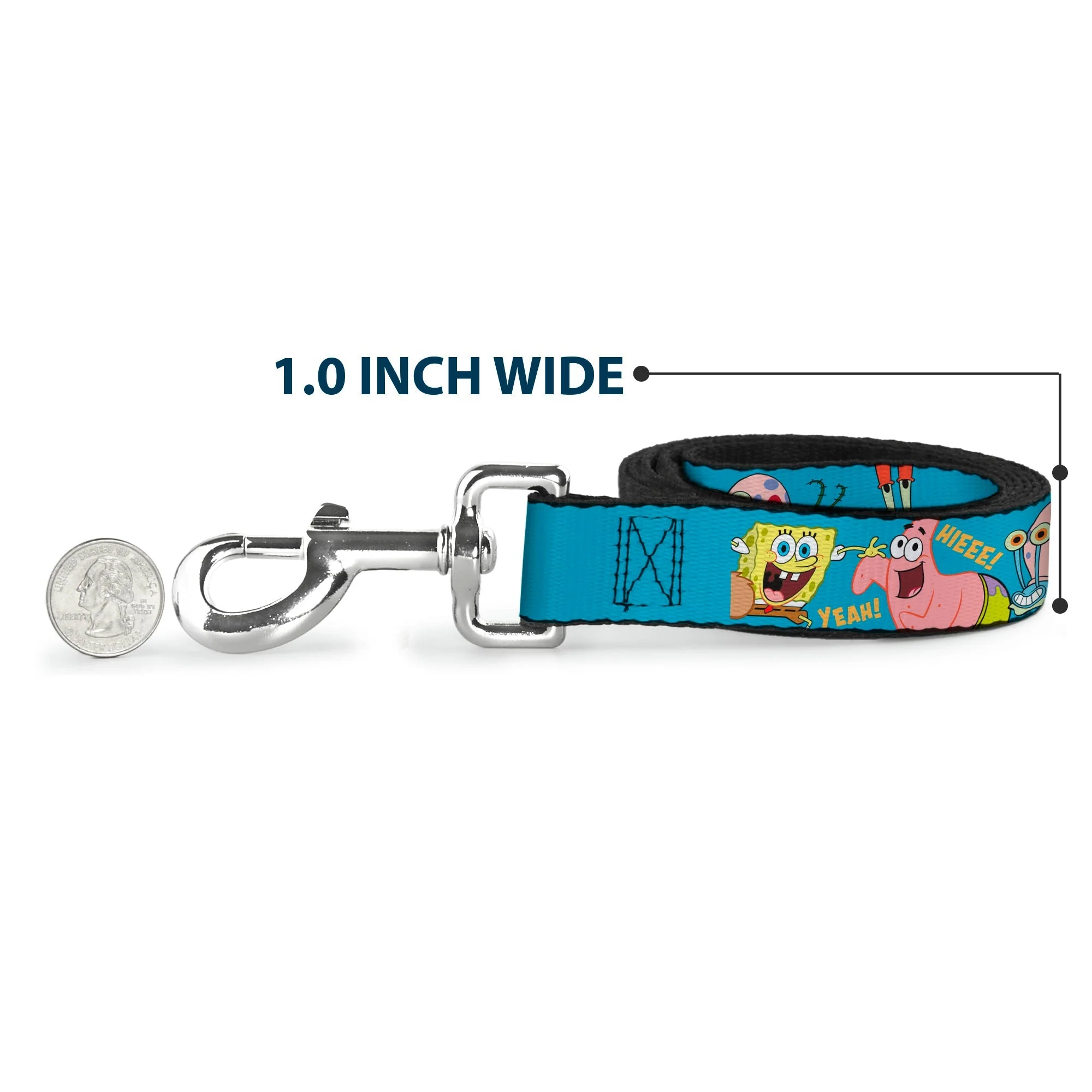 SpongeBob SquarePants Dog Leash and Friends Poses Blue - Image 5