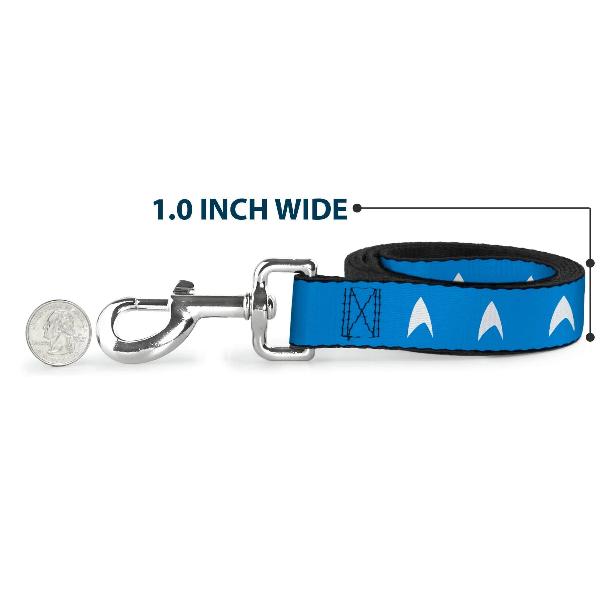 Star Trek Starfleet Insignia Blue and White Pet Leash - Image 5