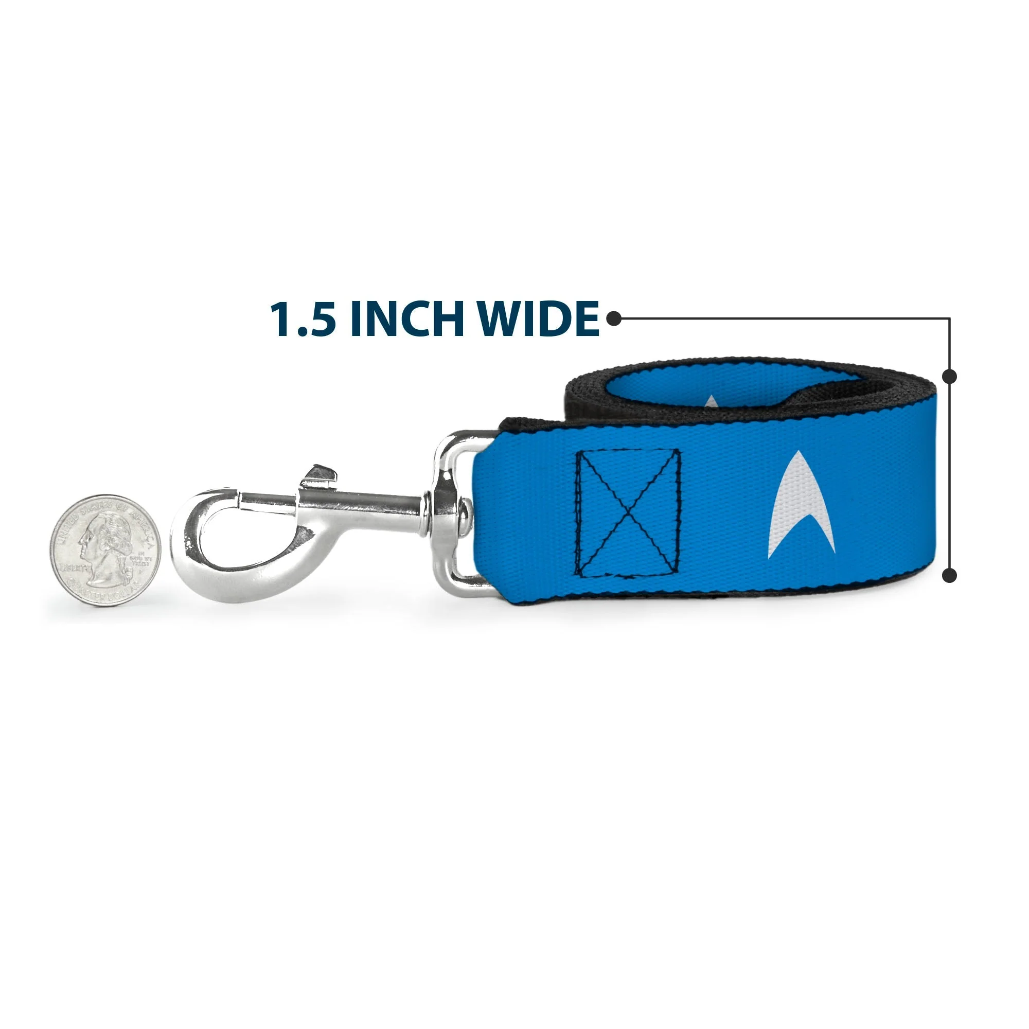 Star Trek Starfleet Insignia Blue and White Pet Leash - Image 6