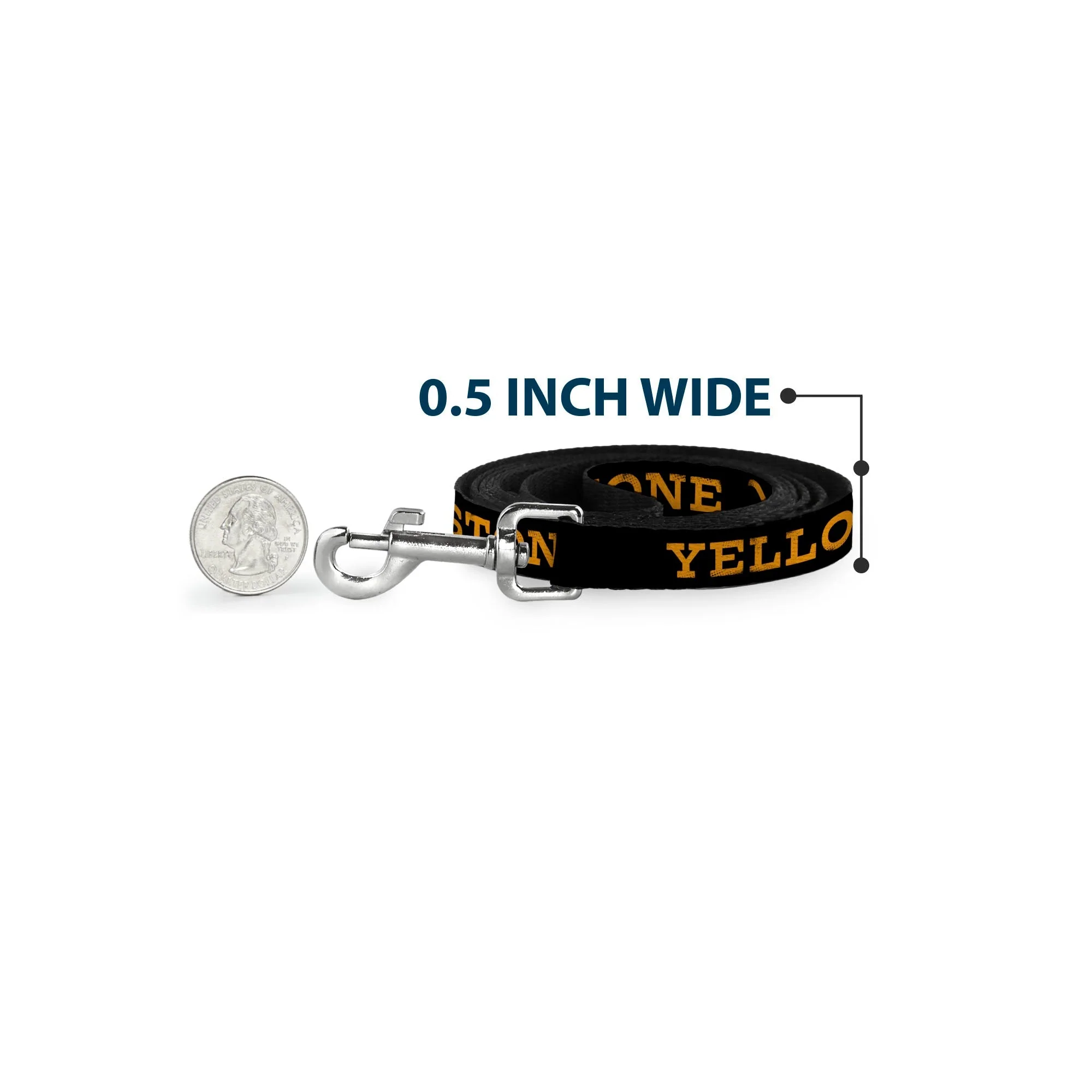 Yellowstone Weathered Text and Y Logo Pet Leash - Image 4