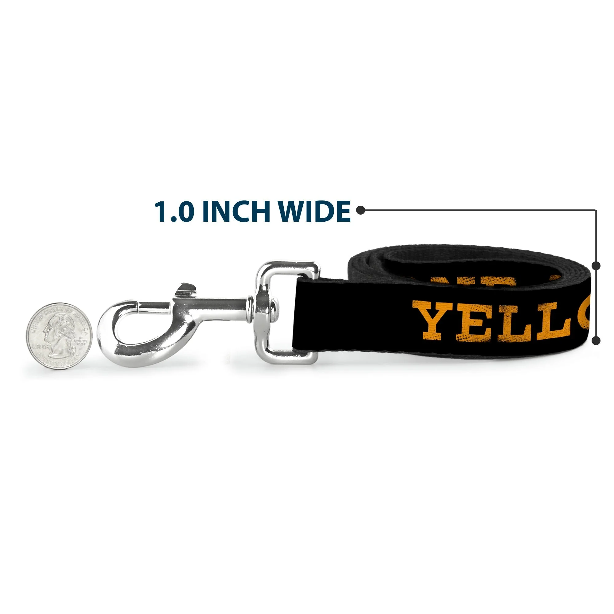 Yellowstone Weathered Text and Y Logo Pet Leash - Image 5