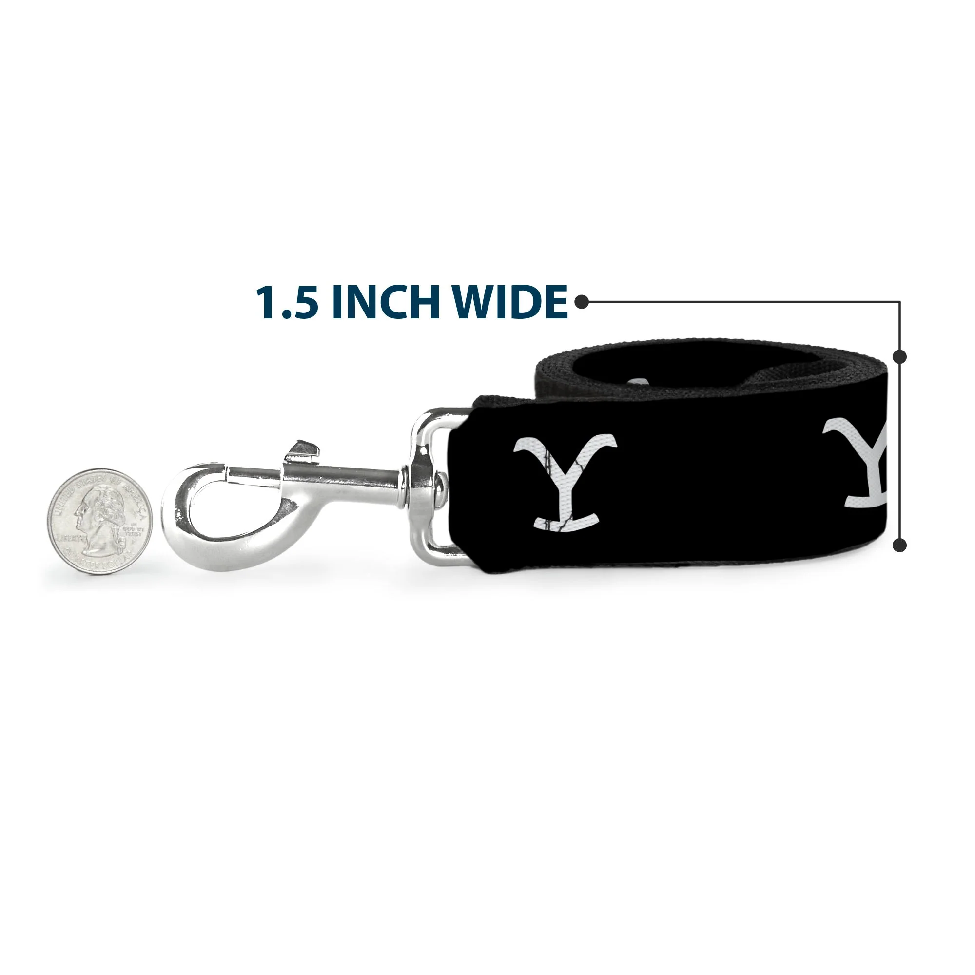 Yellowstone Logo Y Black and White Pet Dog Leash - Image 6
