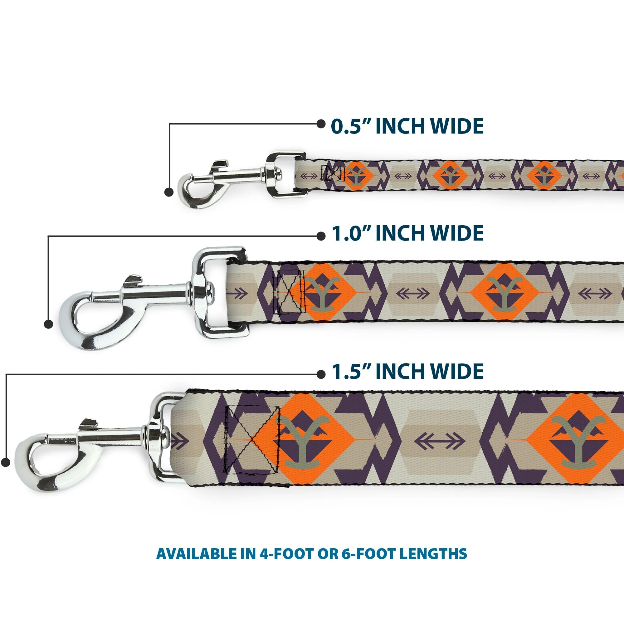 Yellowstone Native American Tribal Design Y Logo Dog Leash - Image 3