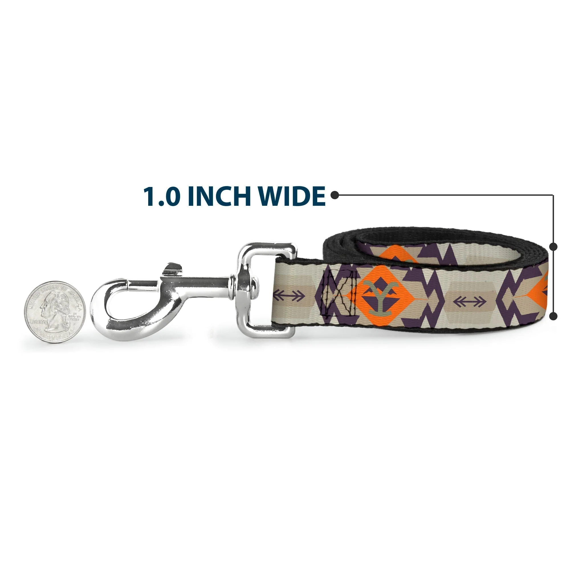 Yellowstone Native American Tribal Design Y Logo Dog Leash - Image 5