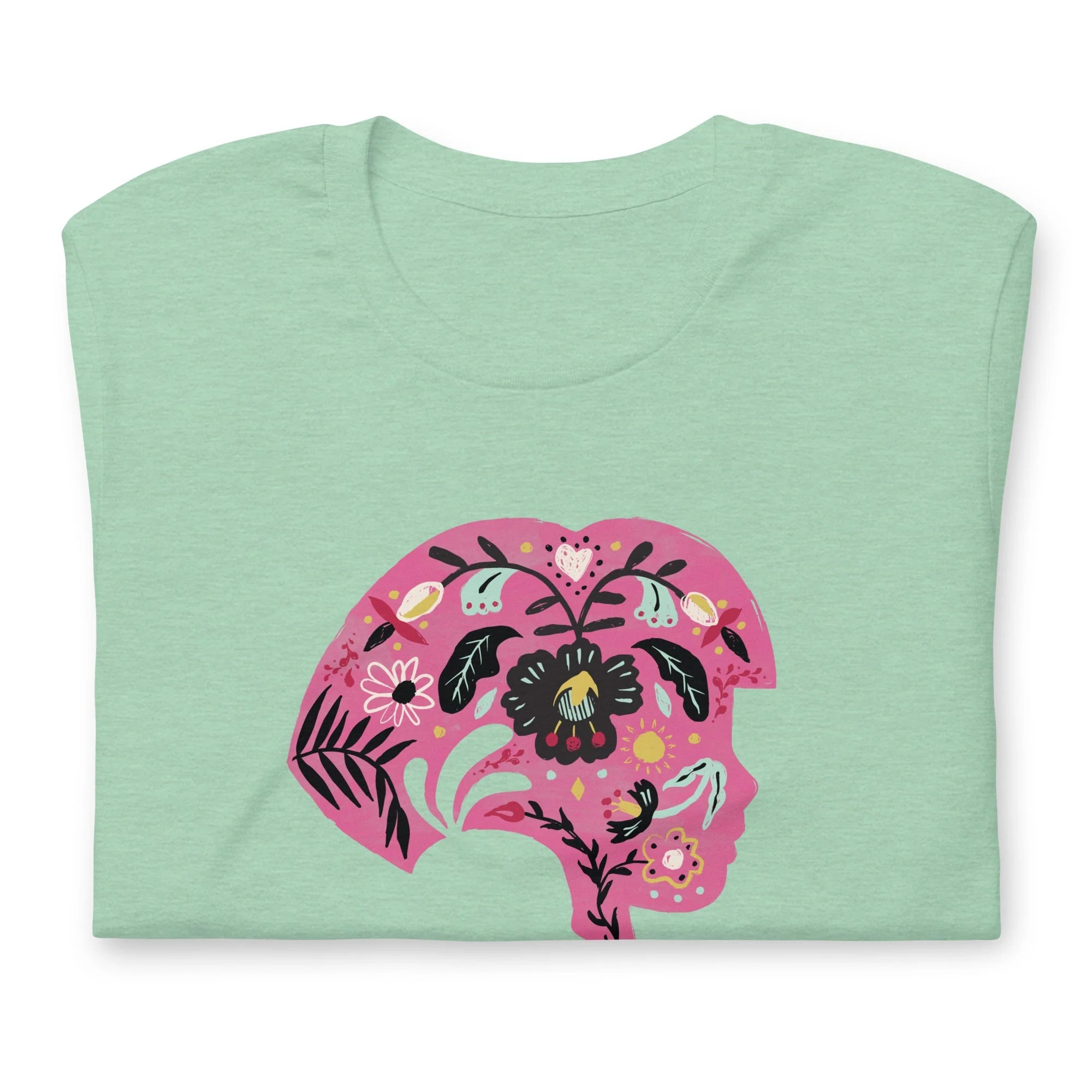 Dora the Explorer Floral Design Adult Short Sleeve T-Shirt - Image 4