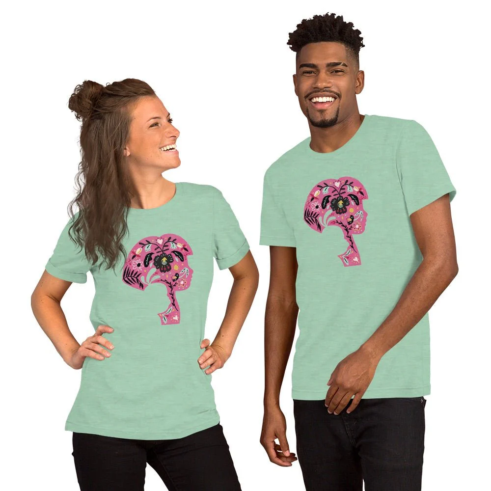 Dora the Explorer Floral Design Adult Short Sleeve T-Shirt - Image 6