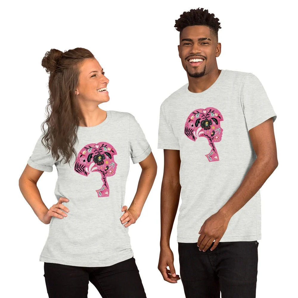 Dora the Explorer Floral Design Adult Short Sleeve T-Shirt - Image 9