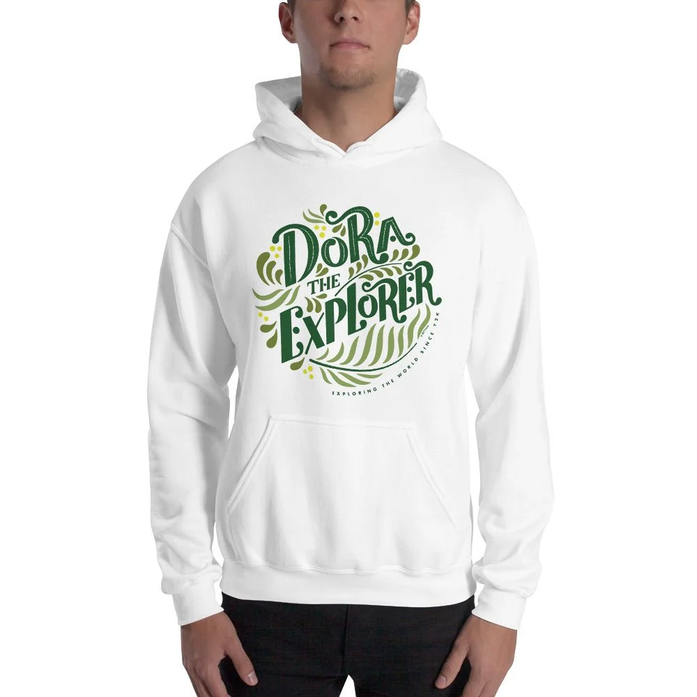 Dora the Explorer Floral Hooded Sweatshirt - Image 10