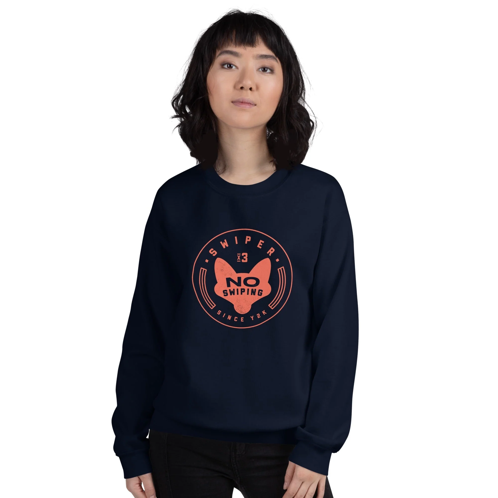 Dora the Explorer Swiper No Swiping Fleece Crewneck Sweatshirt - Image 21