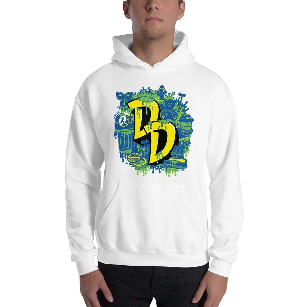 Double Dare Grab That Flag! Adult Hooded Sweatshirt - Image 3
