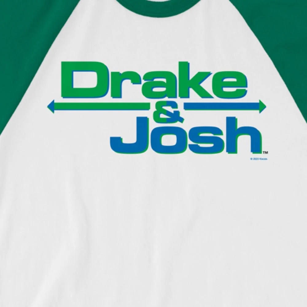 Drake & Josh Logo Adult 3/4 Raglan Shirt - Image 2