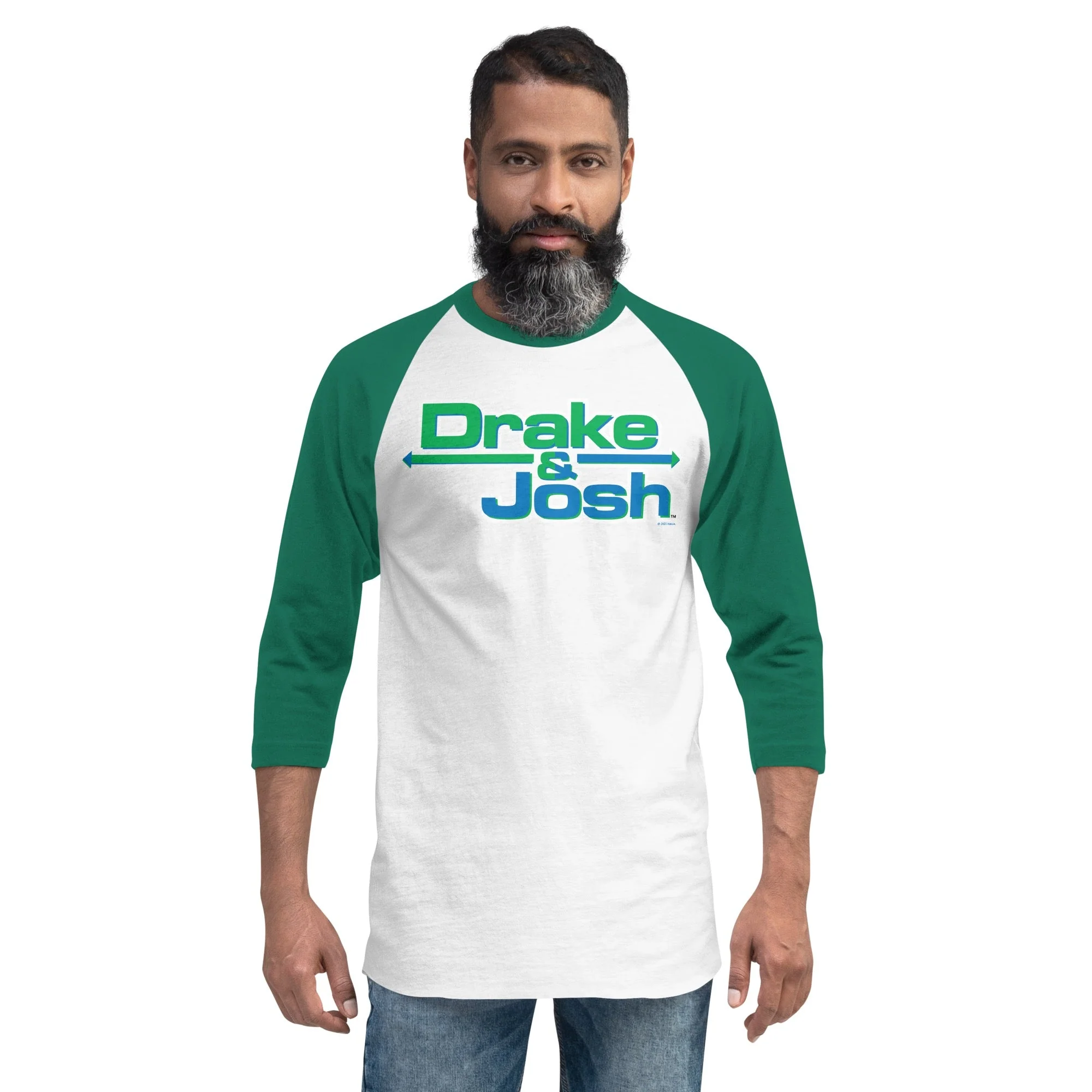 Drake & Josh Logo Adult 3/4 Raglan Shirt - Image 3