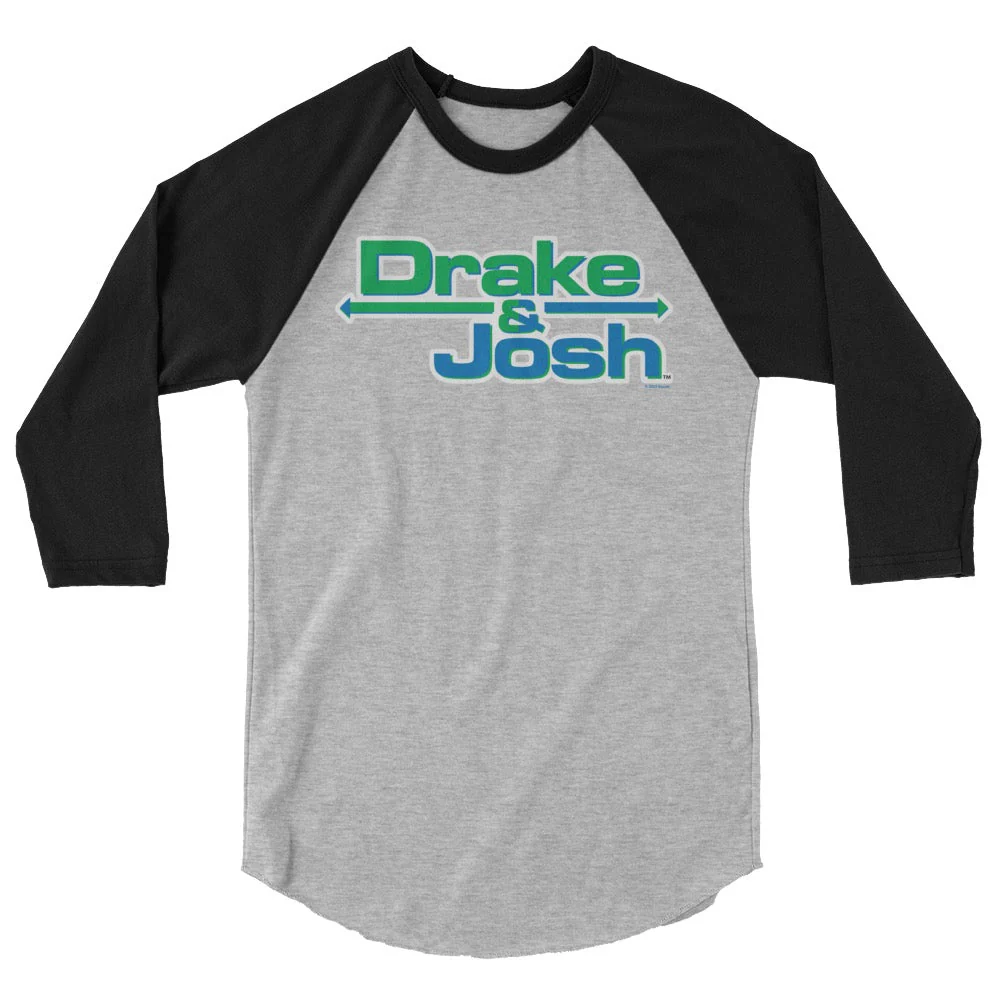 Drake & Josh Logo Adult 3/4 Raglan Shirt - Image 4