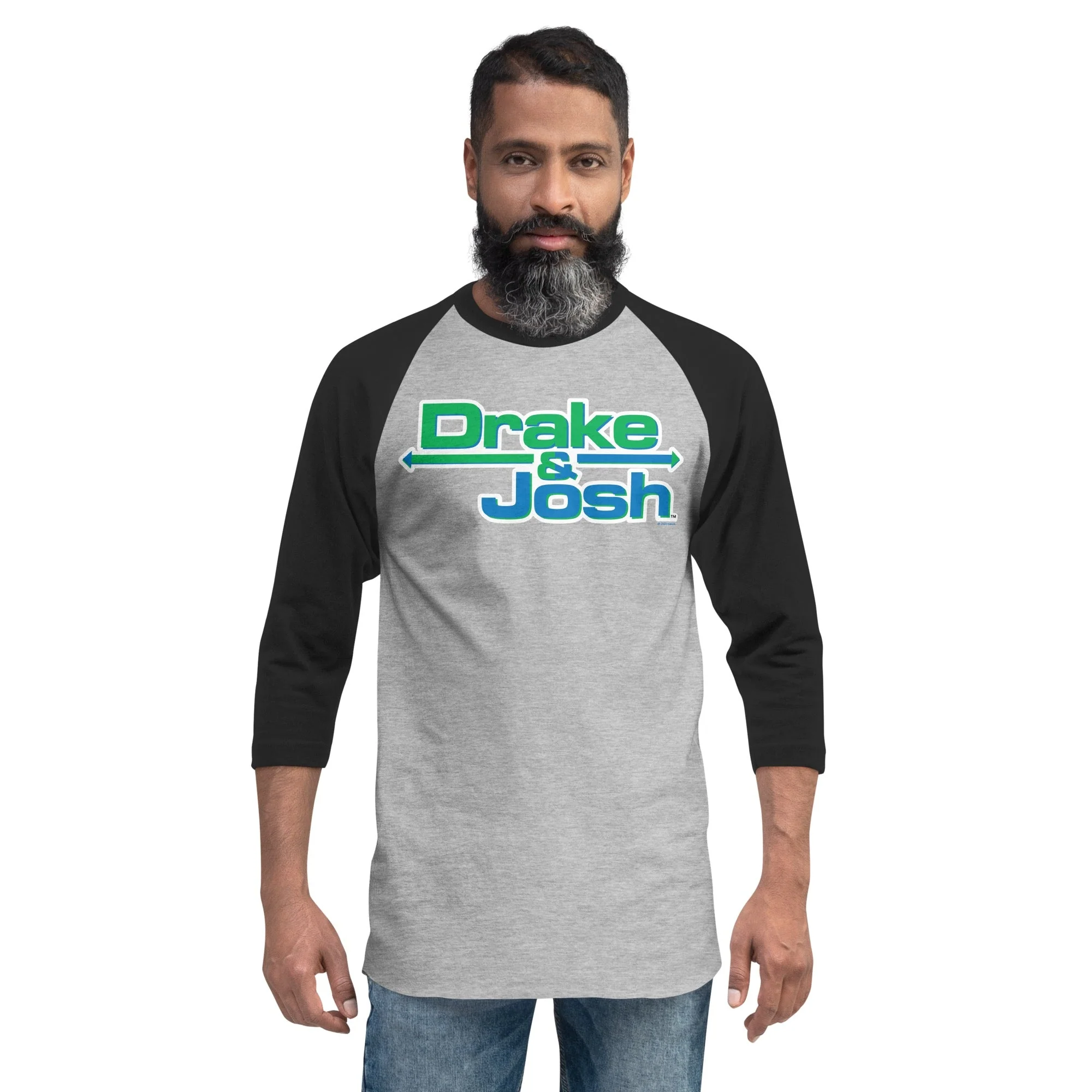 Drake & Josh Logo Adult 3/4 Raglan Shirt - Image 5