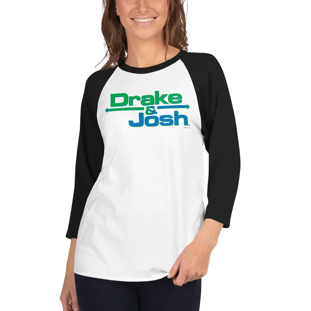 Drake & Josh Logo Adult 3/4 Raglan Shirt - Image 7