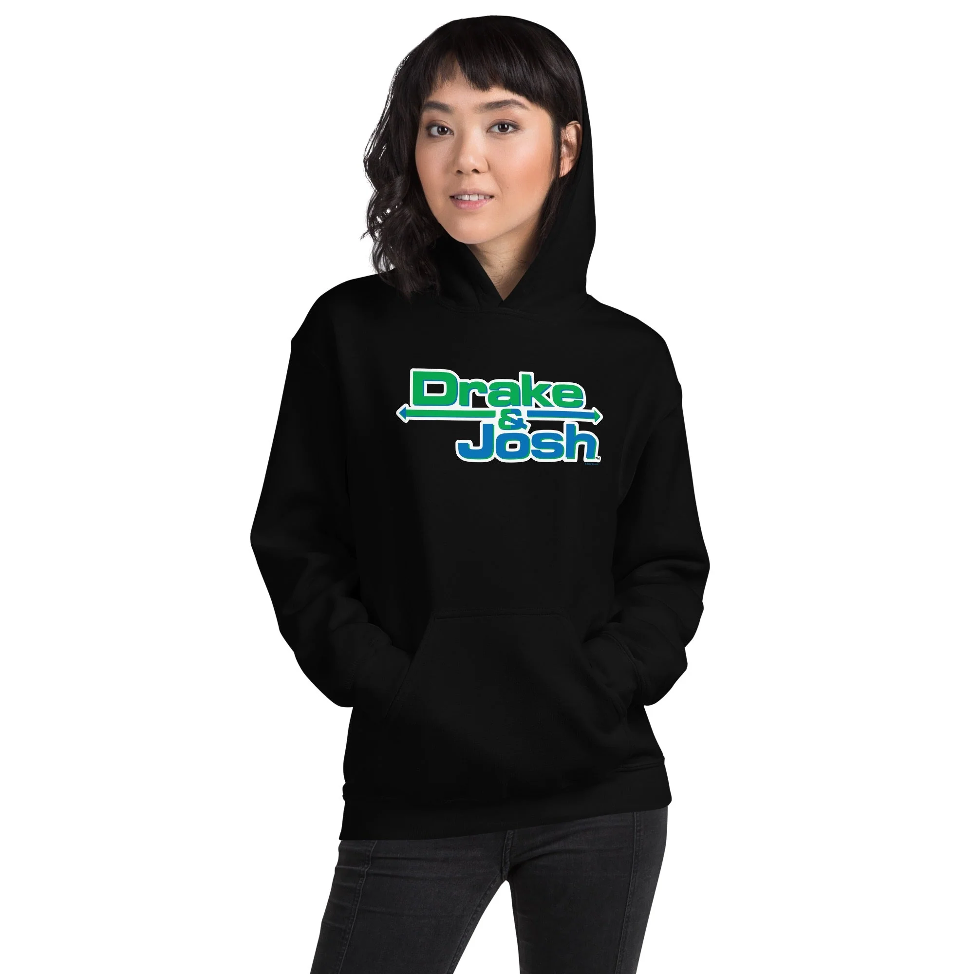 Drake & Josh Logo Adult Hooded Sweatshirt - Image 5