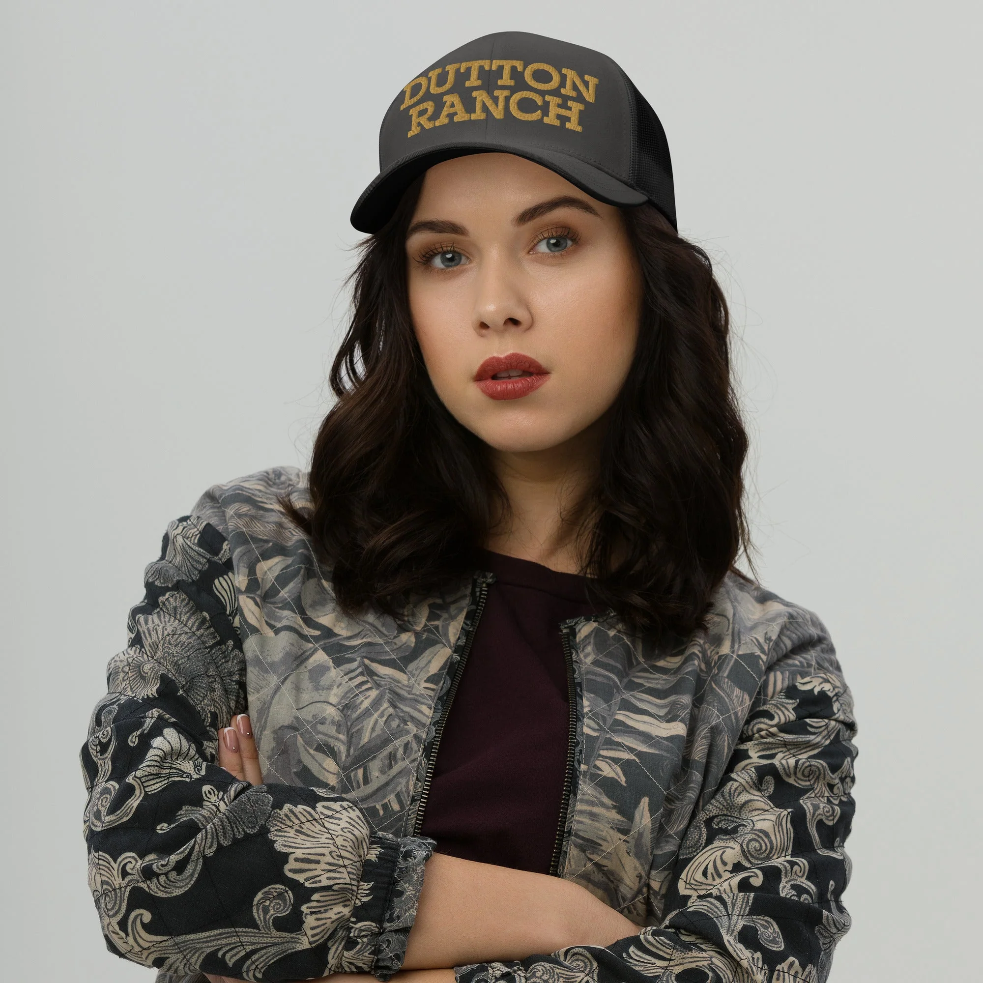 Dutton Ranch Trucker Hat Logo Embroidered - Image 5