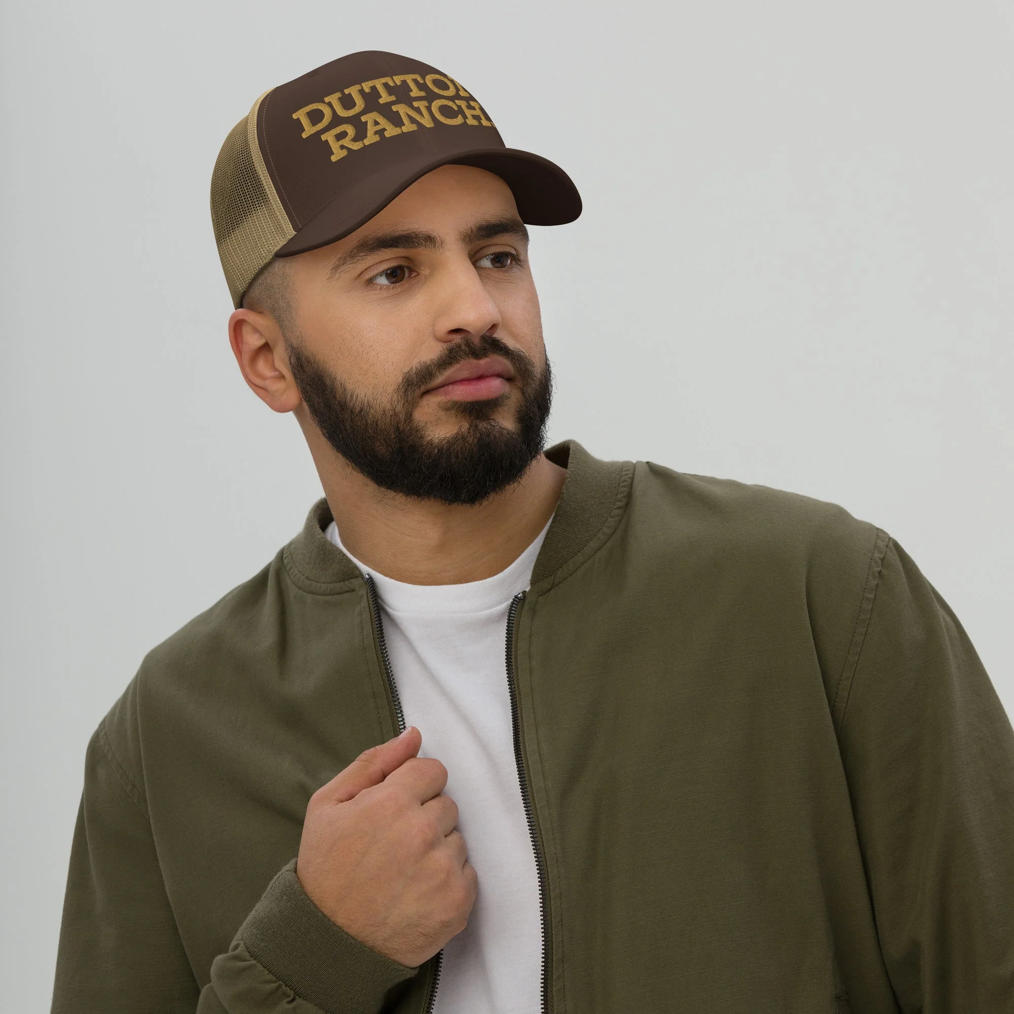 Dutton Ranch Trucker Hat Logo Embroidered - Image 6
