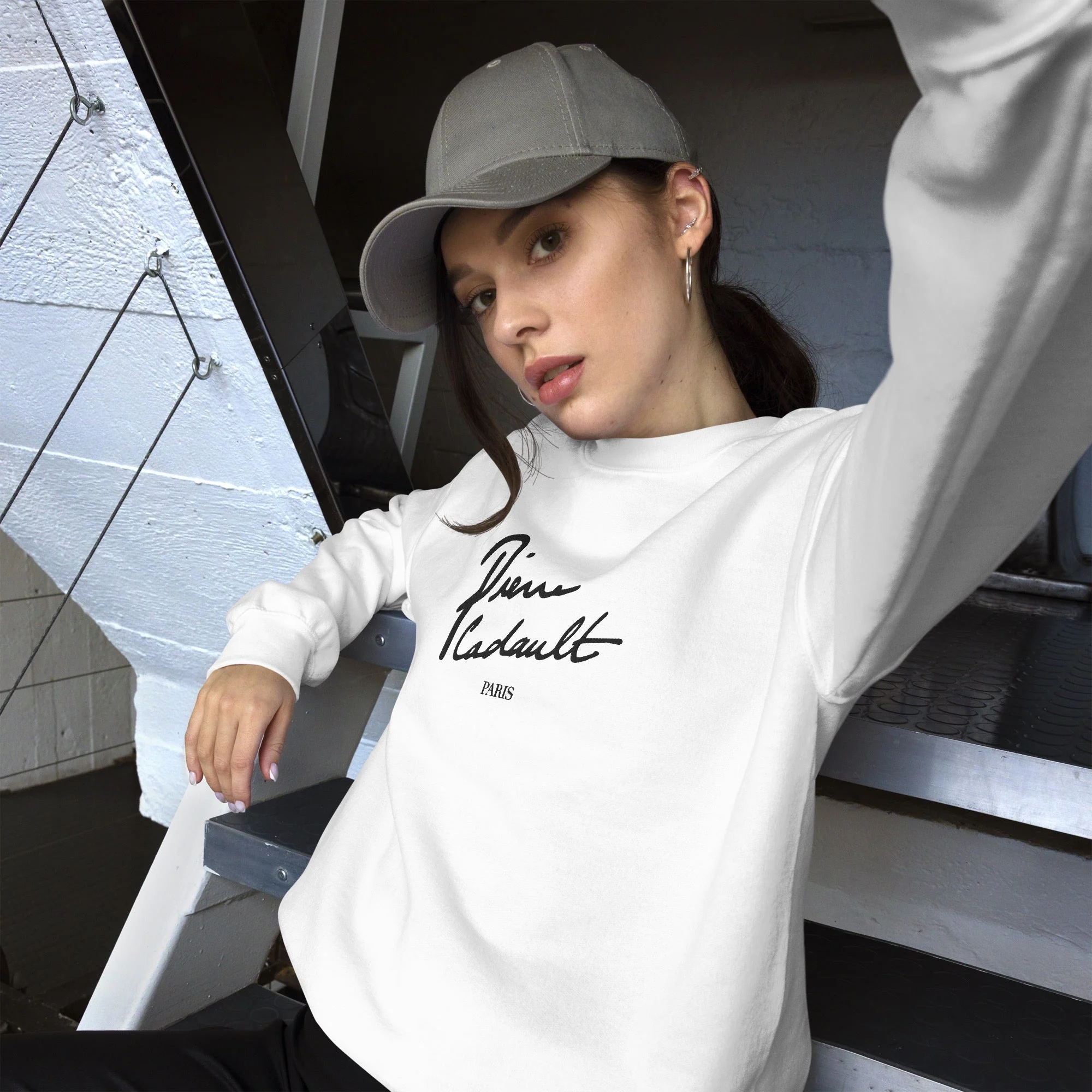 Emily in Paris Pierre Cadualt Embroidered Crewneck - Image 4