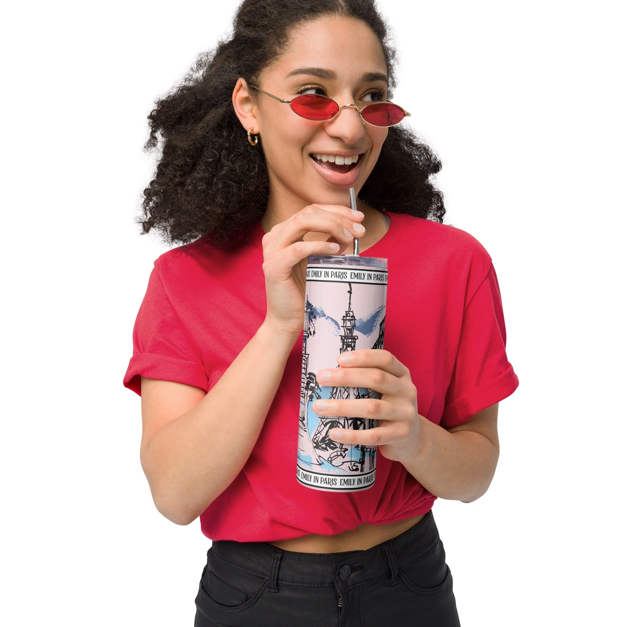 Emily in Paris Skinny Tumbler - Image 2