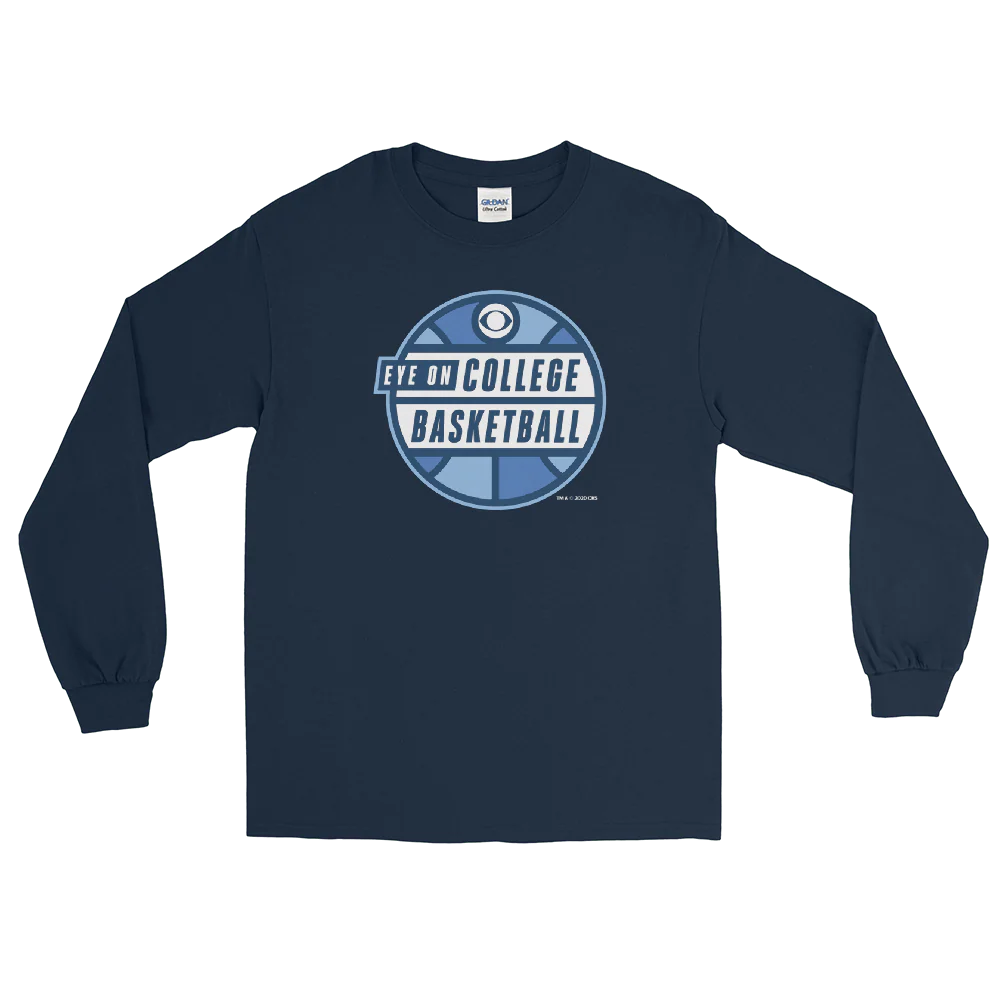 Eye on College Basketball Podcast Logo Adult Long Sleeve T-Shirt - Image 3