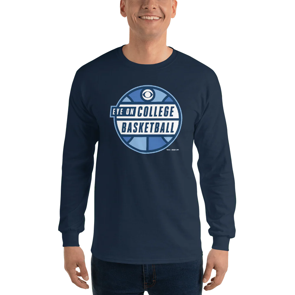 Eye on College Basketball Podcast Logo Adult Long Sleeve T-Shirt - Image 4