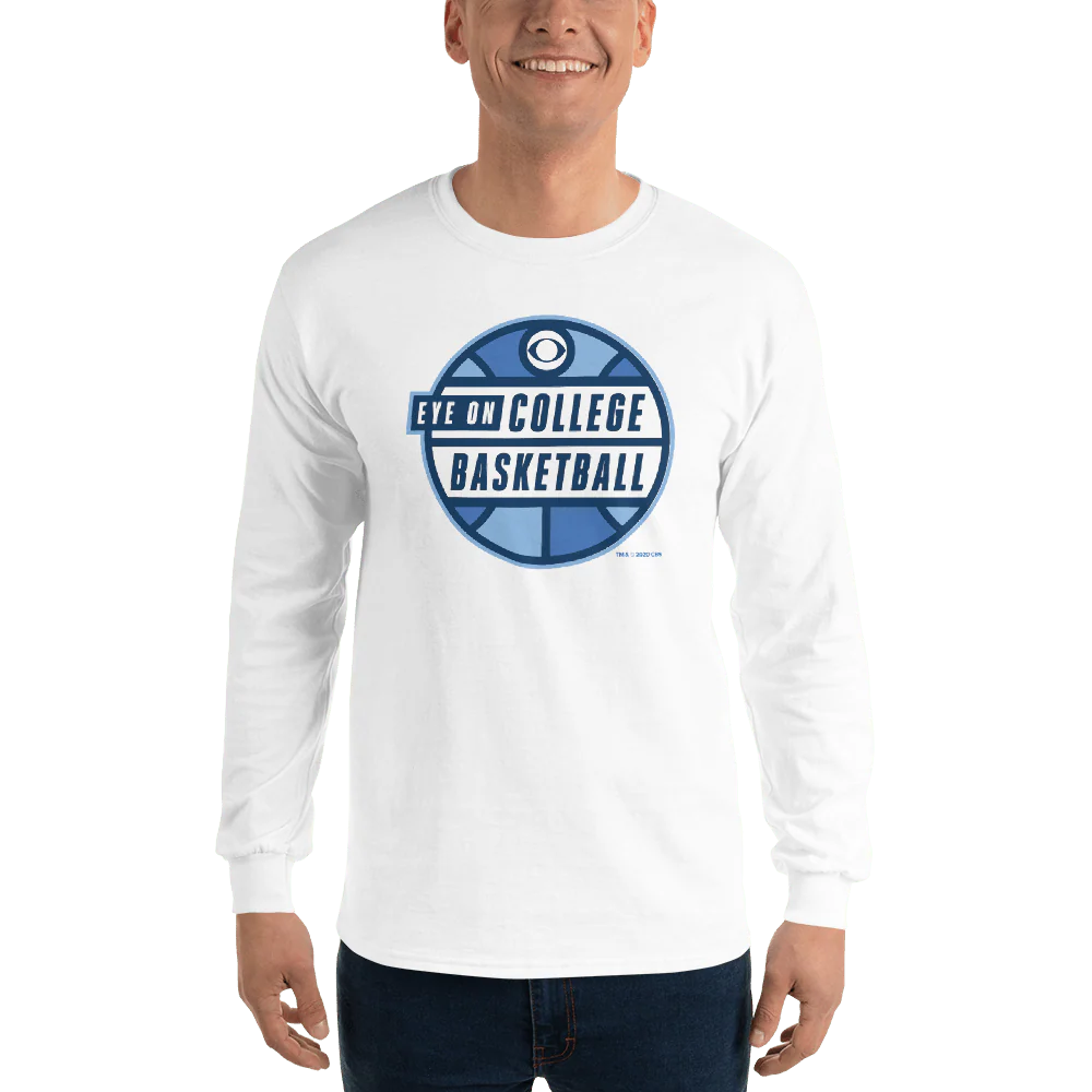 Eye on College Basketball Podcast Logo Adult Long Sleeve T-Shirt - Image 6