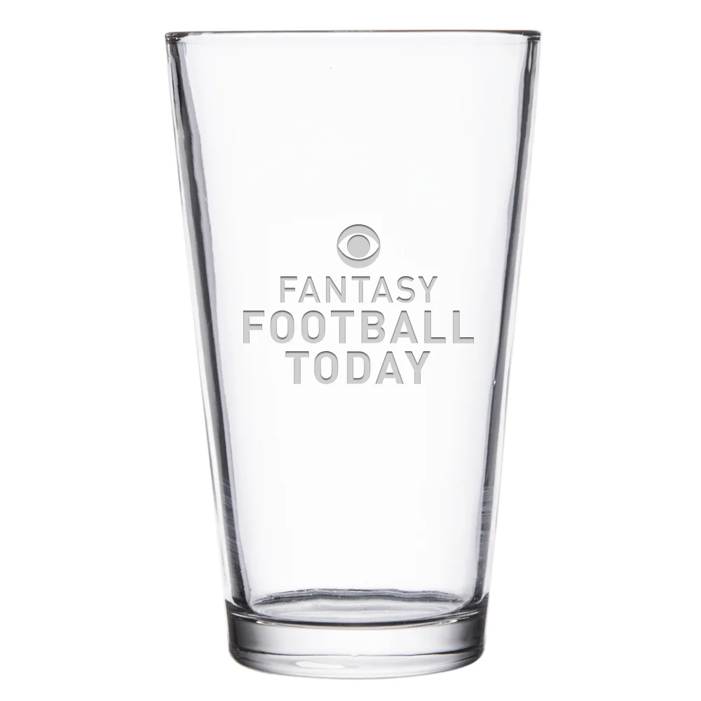 Fantasy Football Today Podcast Logo Laser Engraved Pint Glass