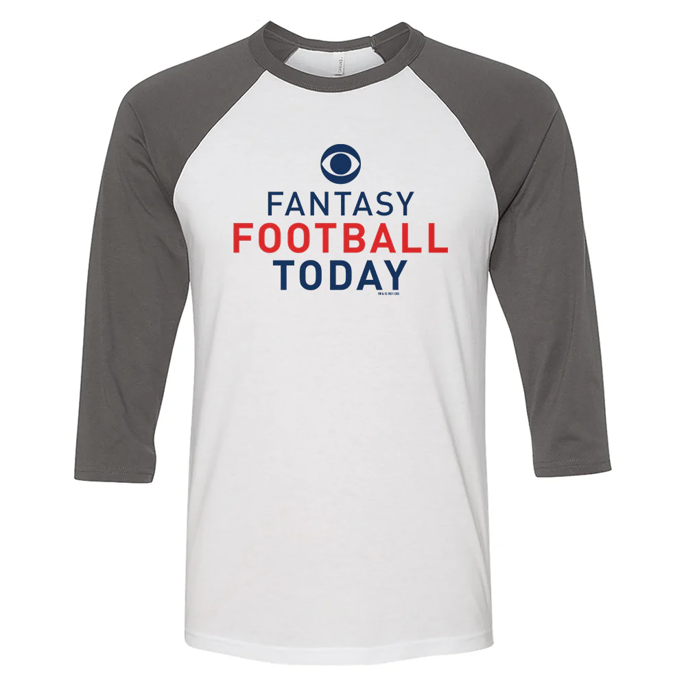 Fantasy Football Today Logo 3/4 Sleeve Baseball T-Shirt - Image 3