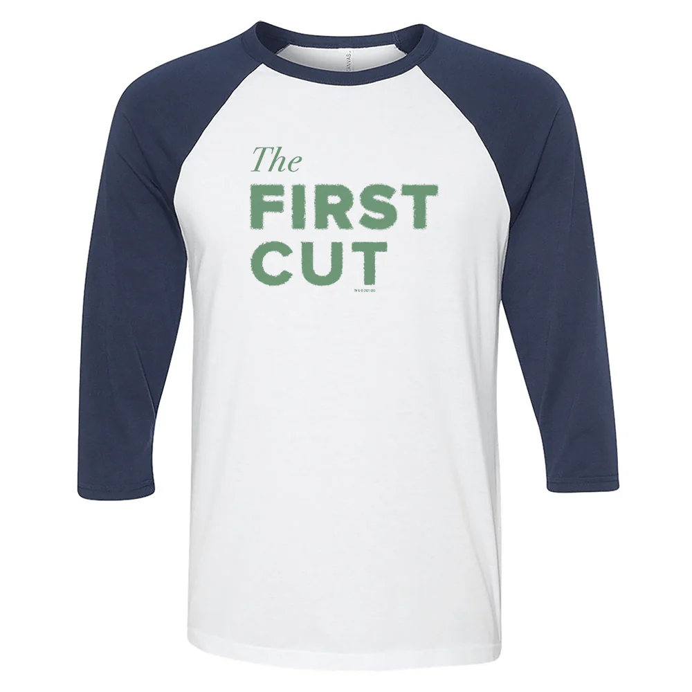 First Cut Logo 3/4 Sleeve Baseball T-Shirt - Image 4