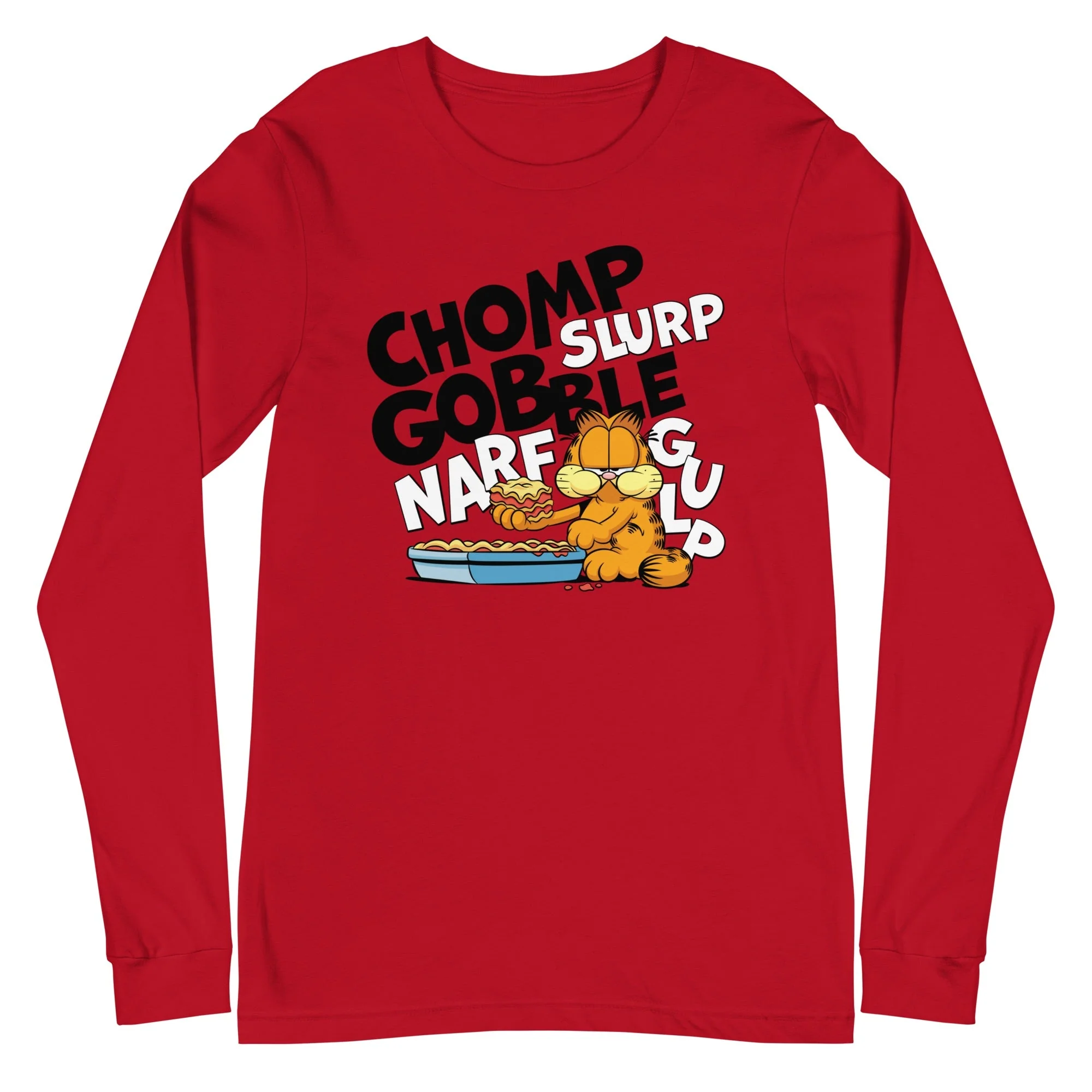 Garfield CHOMP Adult Long Sleeve T-Shirt - Image 6