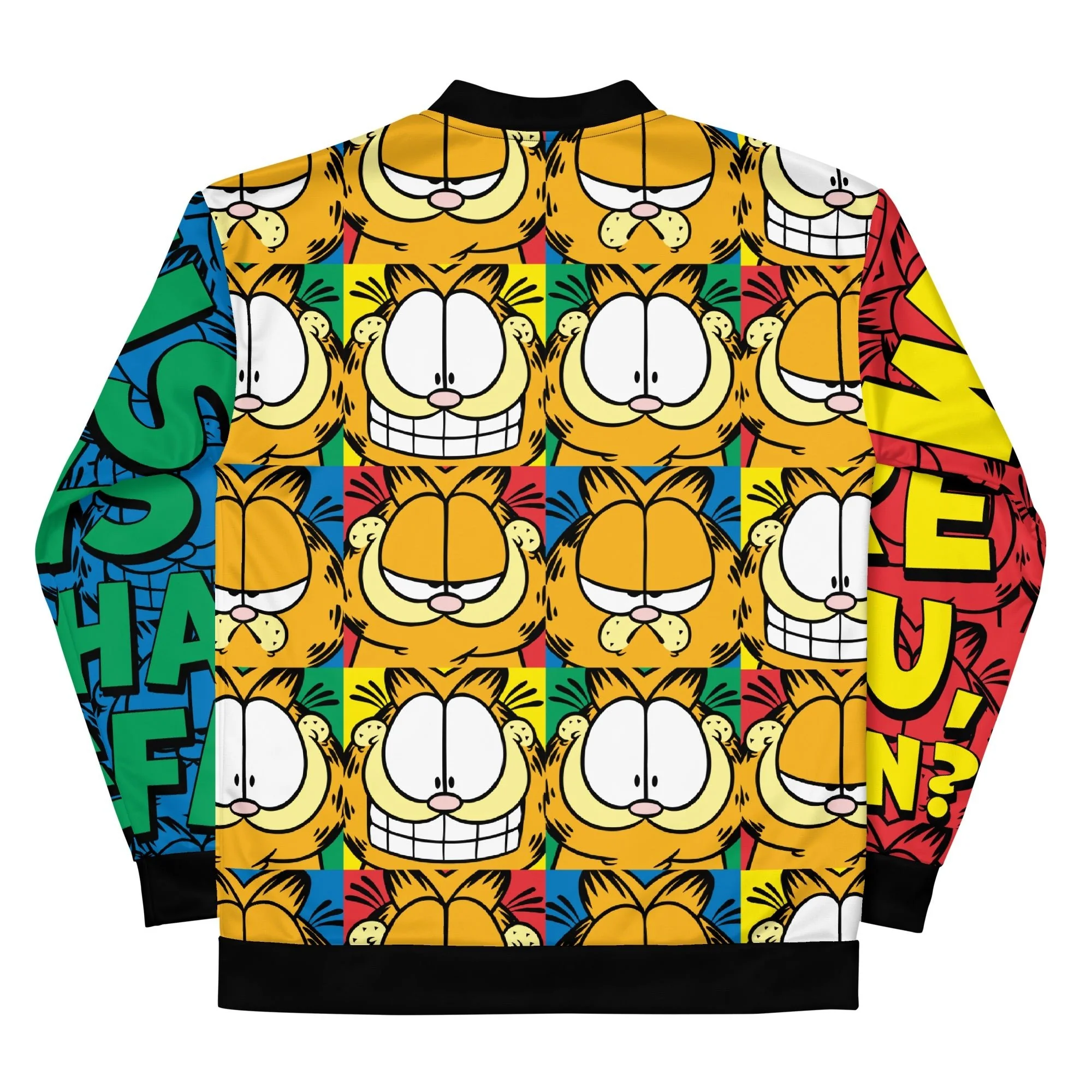 Garfield Color Block Bomber Jacket - Image 2