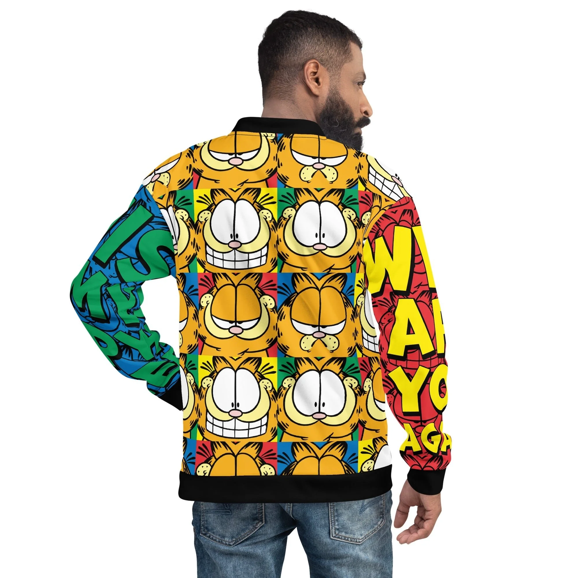 Garfield Color Block Bomber Jacket - Image 4