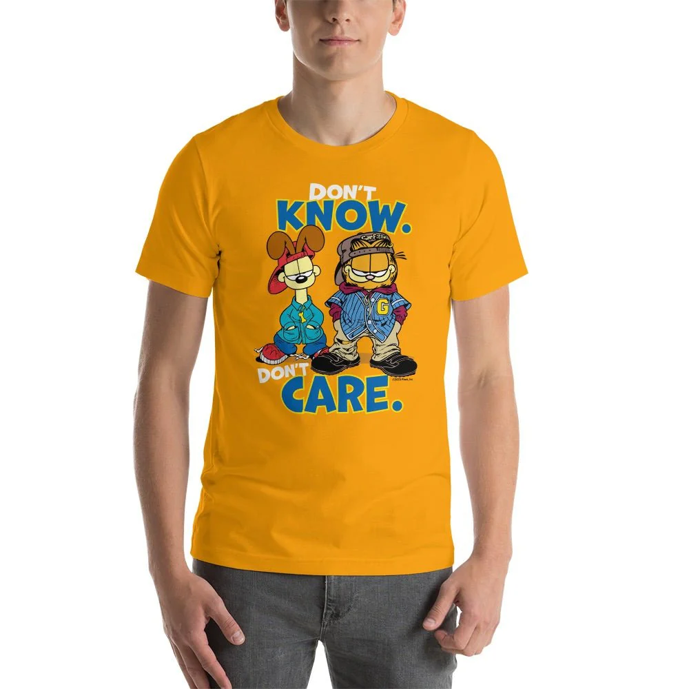 Garfield Don't Know Don't Care T-Shirt - Image 2