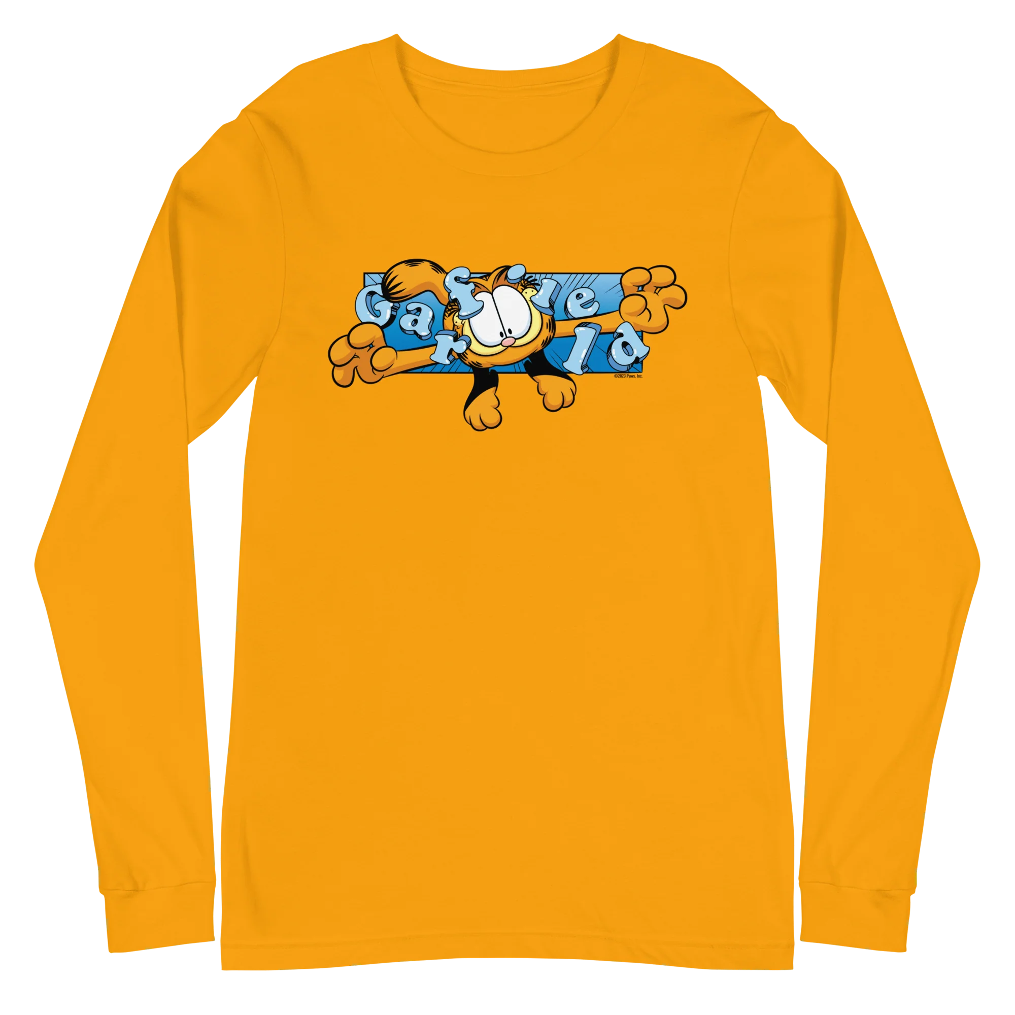 Garfield Flying Garfield Adult Long Sleeve T-Shirt