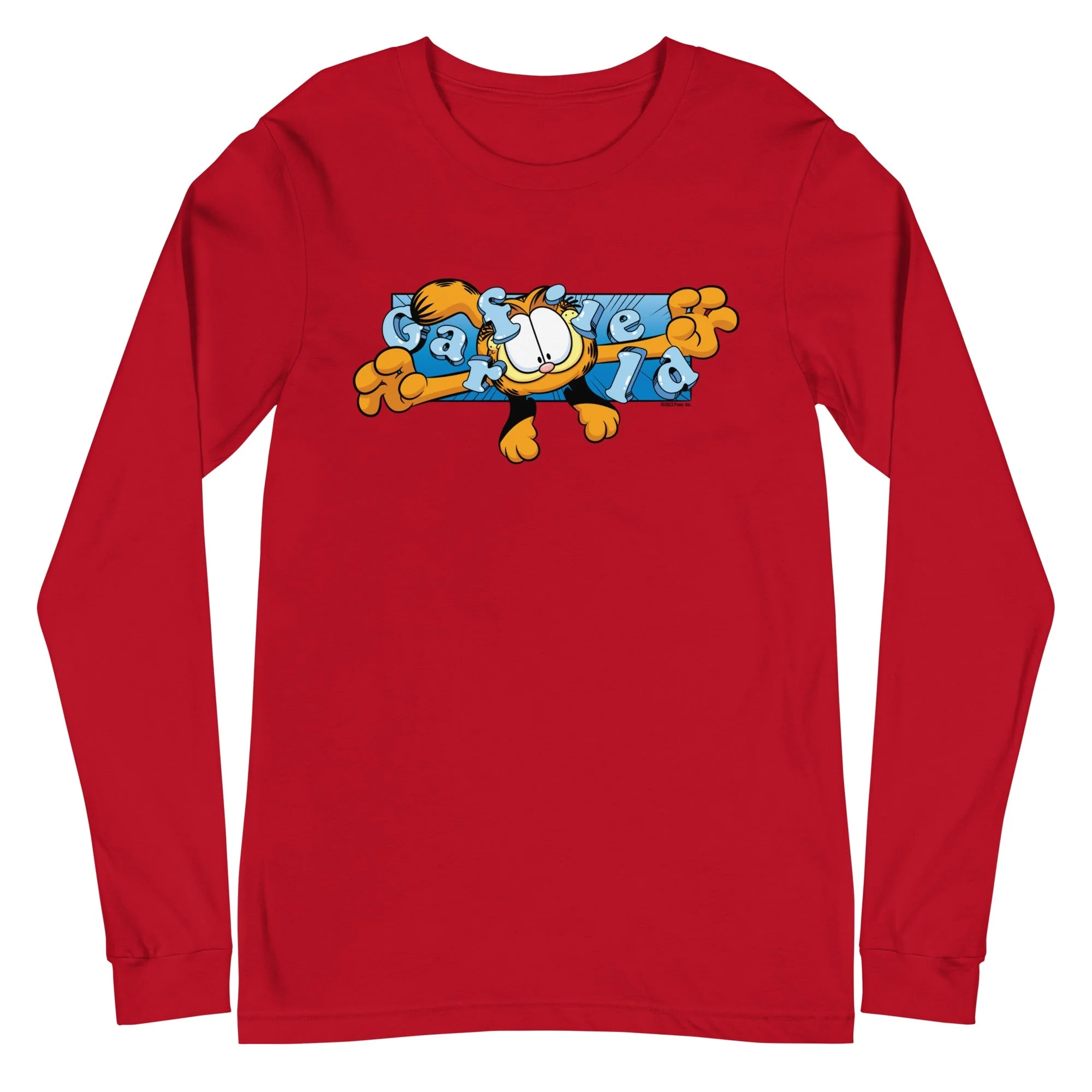 Garfield Flying Garfield Adult Long Sleeve T-Shirt - Image 6