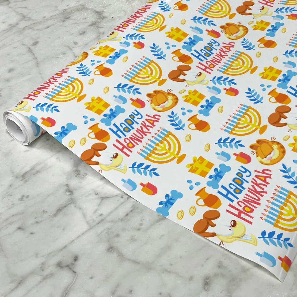 Garfield Hanukkah Wrapping Paper - Image 3