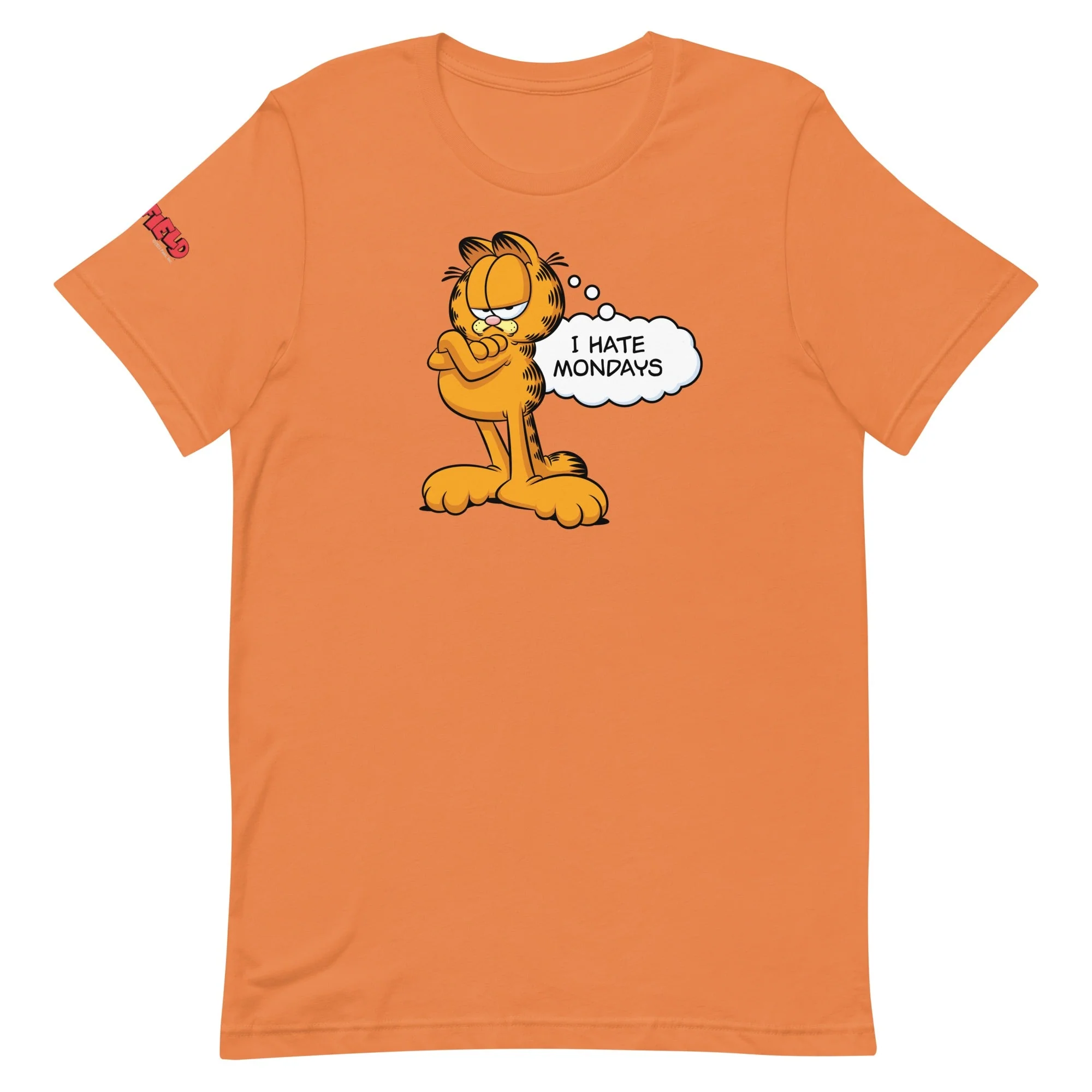 Garfield I Hate Mondays Adult Short Sleeve T-Shirt - Image 10