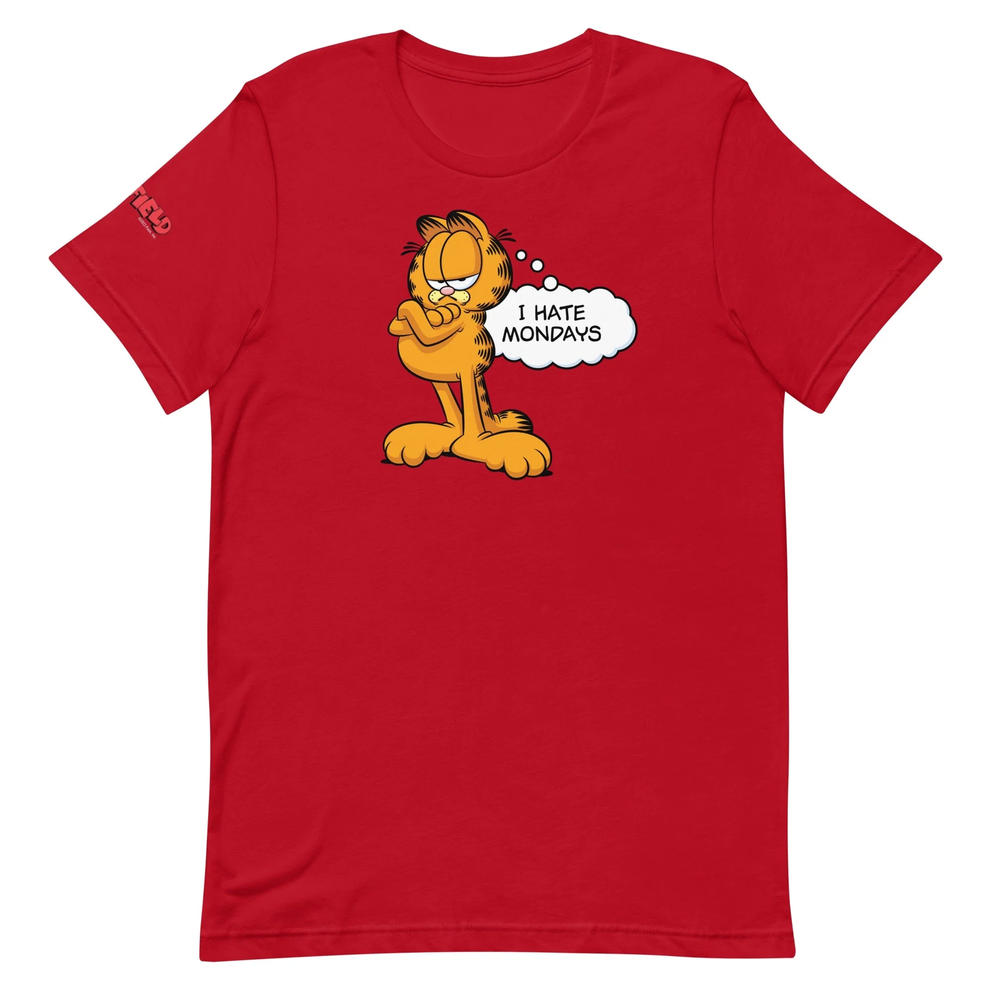 Garfield I Hate Mondays Adult Short Sleeve T-Shirt - Image 11