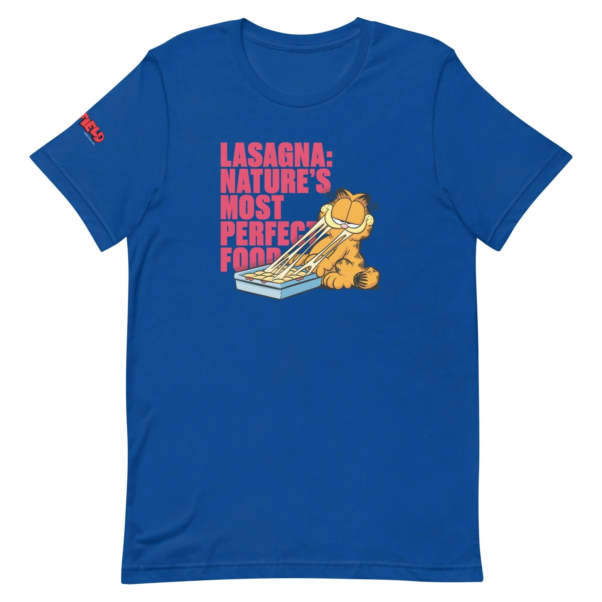Garfield Lasagna Adult Short Sleeve T-Shirt - Image 2