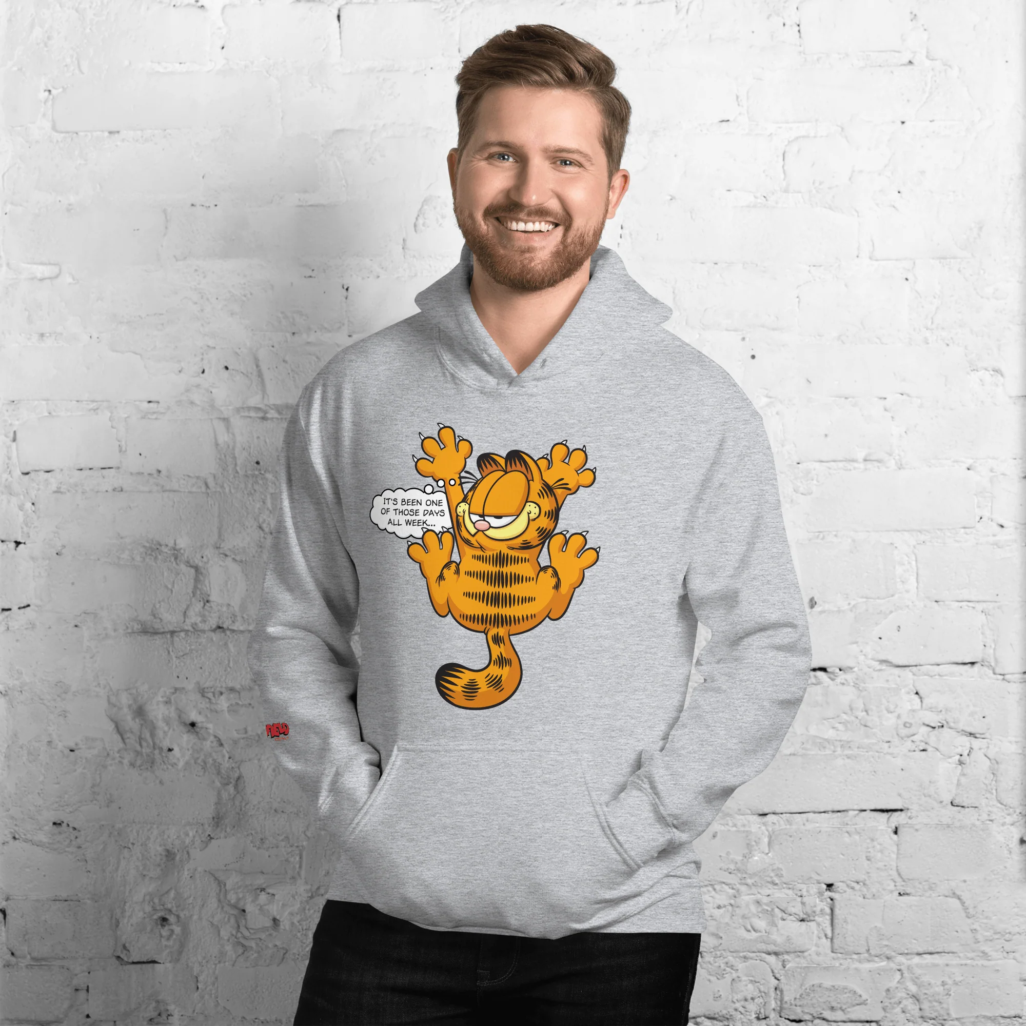 Garfield One Of Those Days Hooded Sweatshirt - Image 4