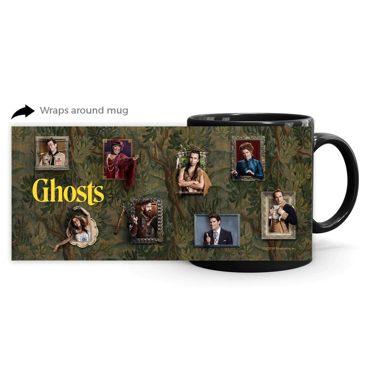 Ghosts Frames Black Mug - Image 3
